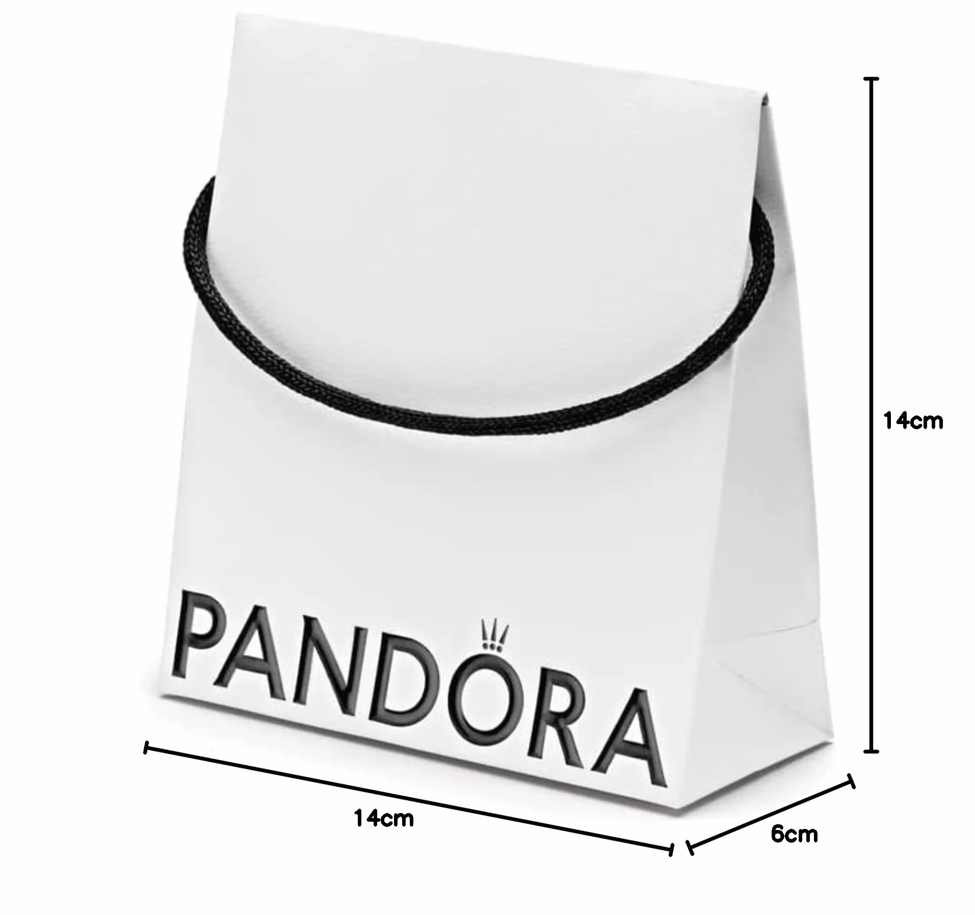PANDORA Zestaw opakowań przyjaznych dla środowiska, biały, 1 zestaw, elegancki
