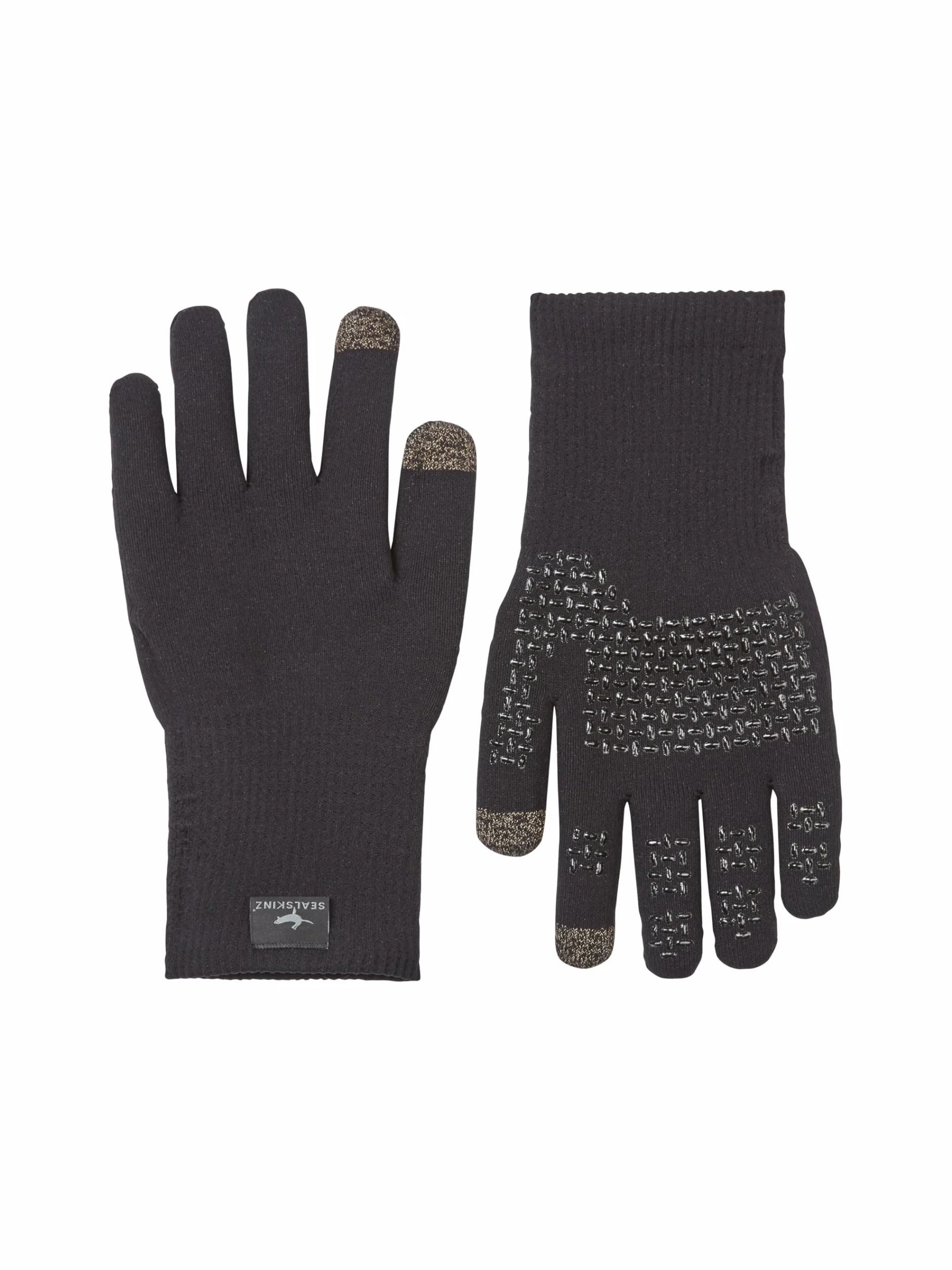 SEALSKINZ Unisex Wodoodporne rękawice dzianinowe Ultra Grip na każdą pogodę