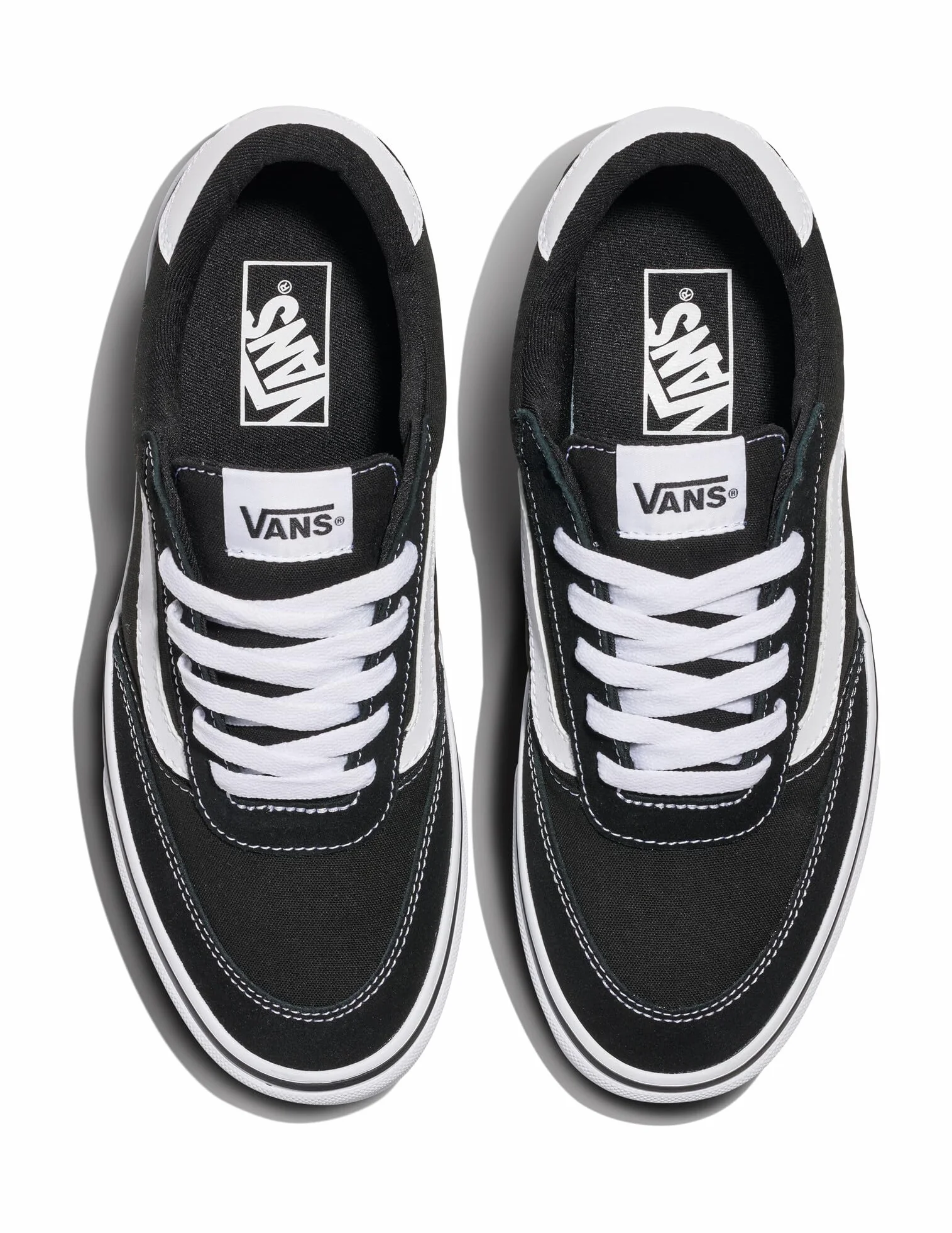 Vans Męski Buty Sportowe Brooklyn Suede, Black/White