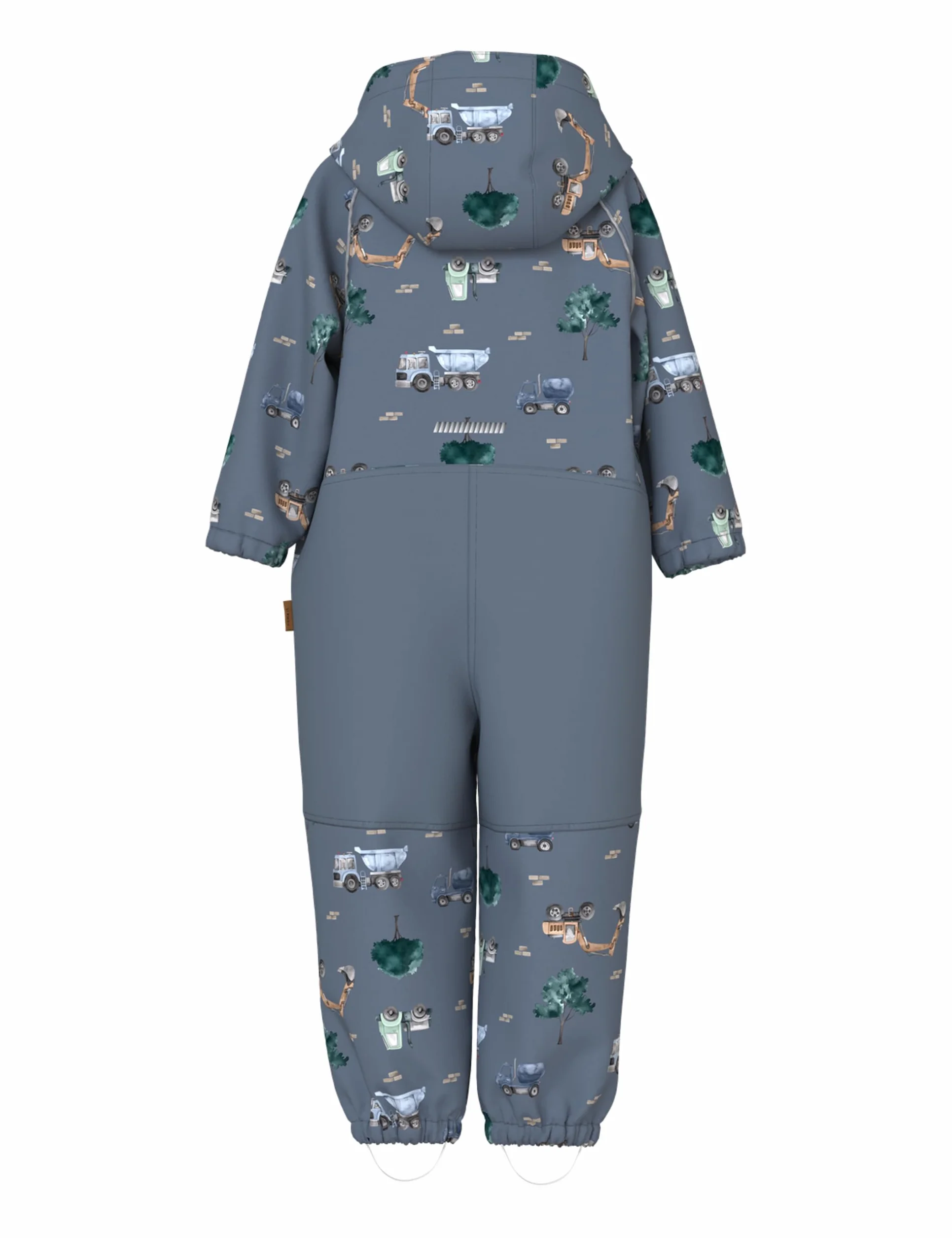 Nmmalfa08 Softshell Suit AOP 1Fo Noos, flint stone, 116