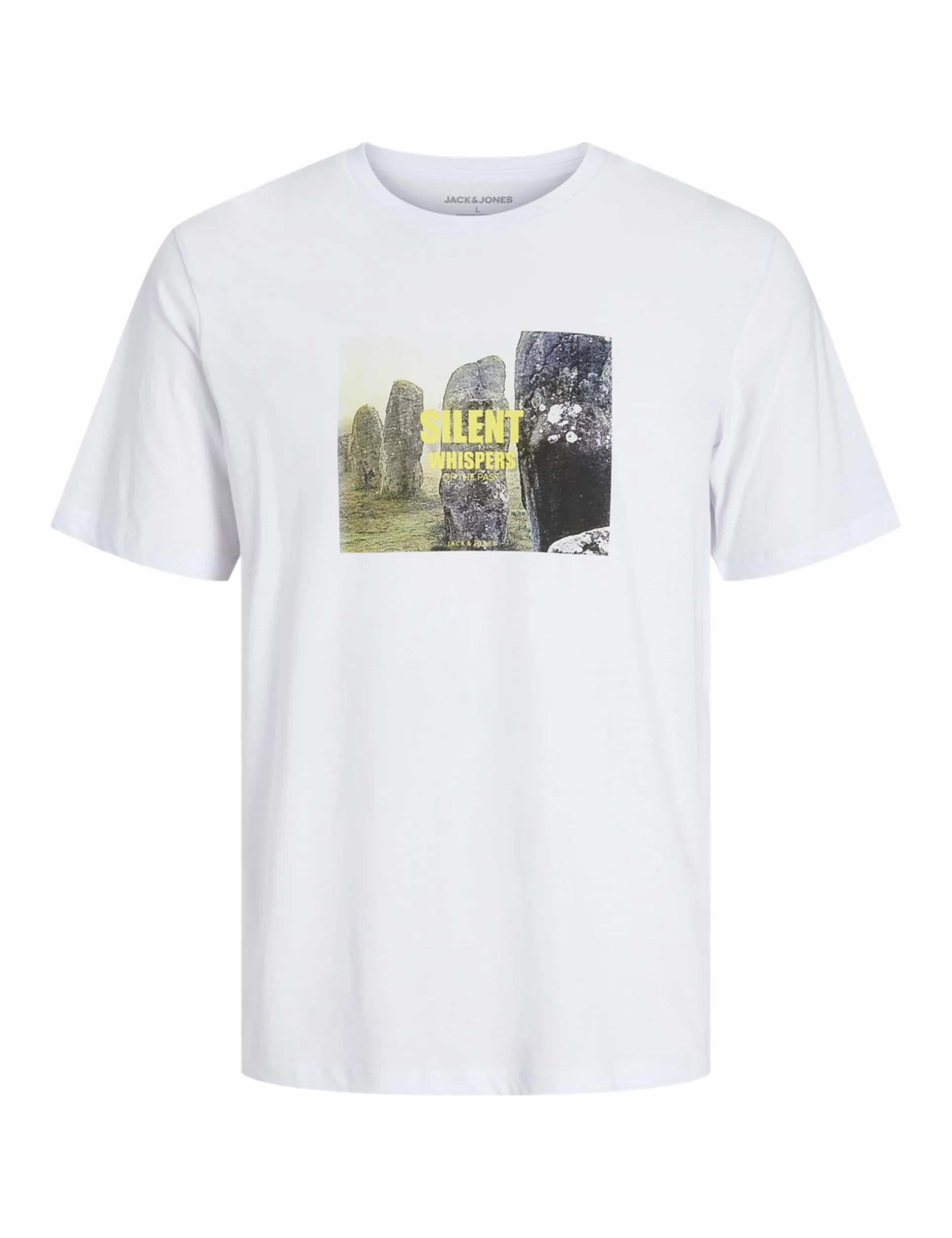 JACK & JONES Jjryu Tee SS Crew Neck, biały, M
