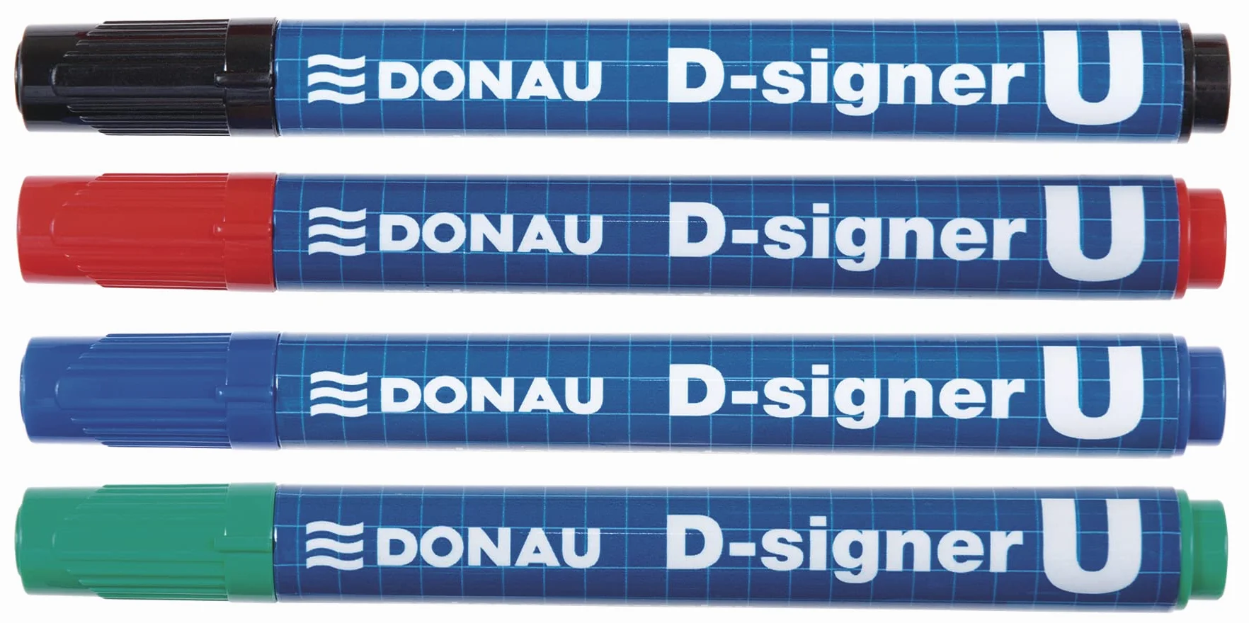 DONAU 7371001-06PL D-Signer U marker permanentny / 10 sztuk/zielony/okrągły szpic 2-4 mm (kreska) / marker permanentny/nietoksyczny/wodoodporny/na bazie alkoholu