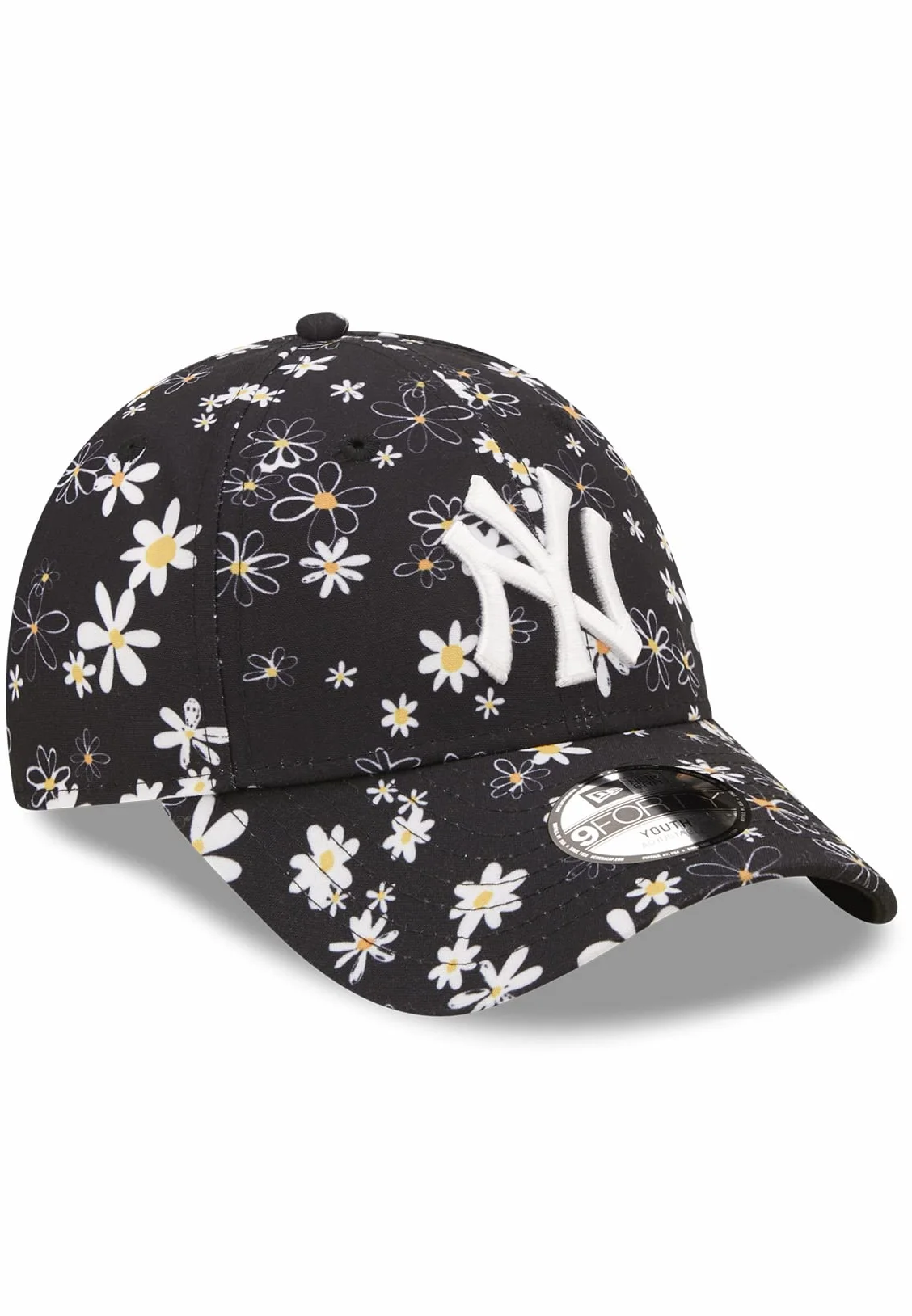 New Era Czapka Uniseks - dzieci Kids Aop Daisy 9forty Neyyan Blkwhi