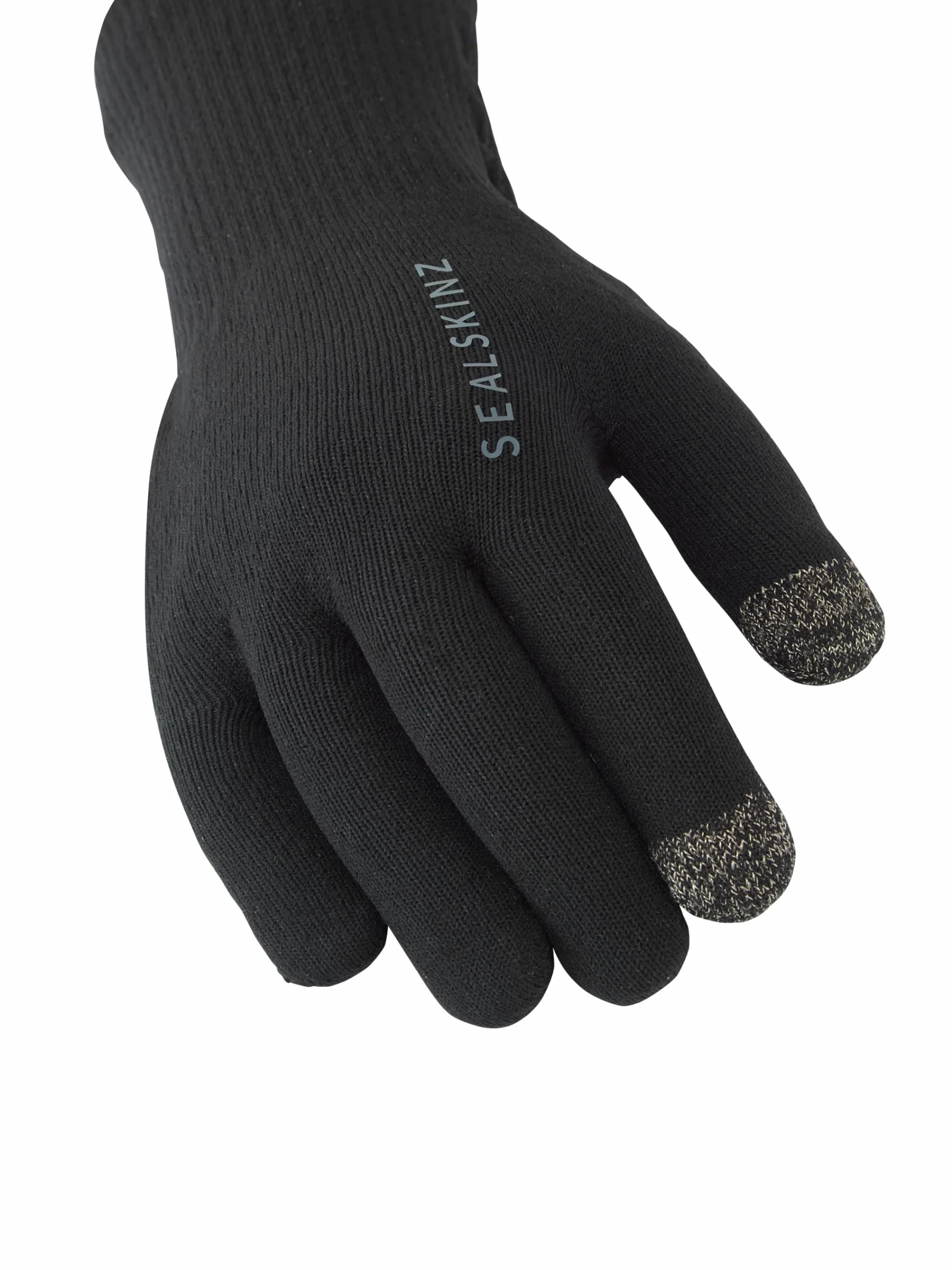 SEALSKINZ Unisex Wodoodporne rękawice dzianinowe Ultra Grip na każdą pogodę