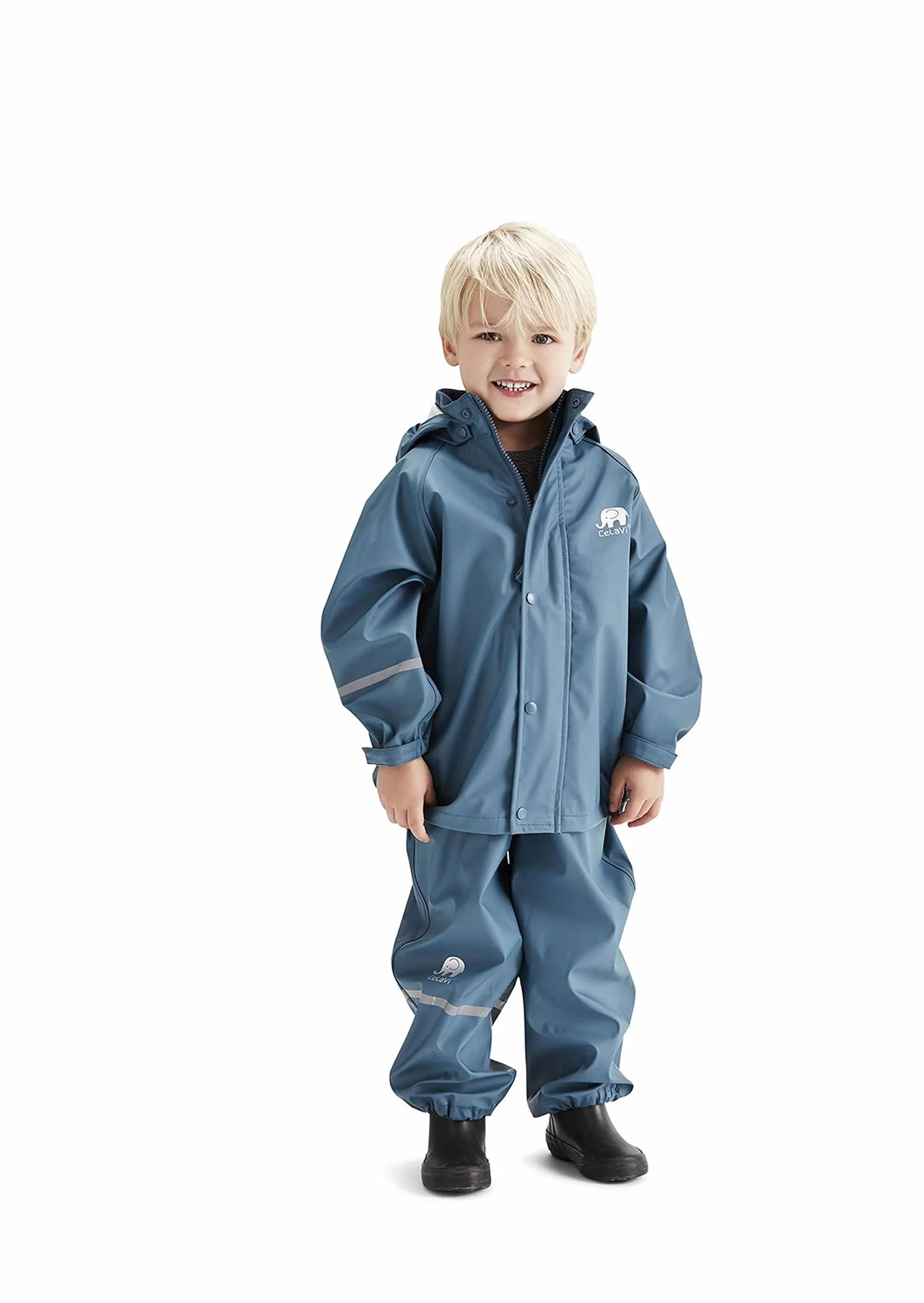 Celavi Płaszcz przeciwdeszczowy chłopiec Basic Rainwear Suit -Solid