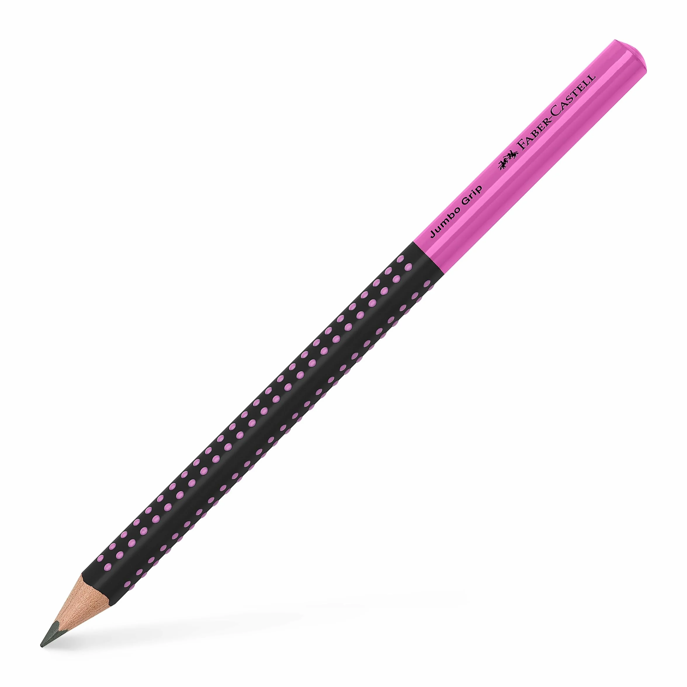 FABER-CASTELL 511911 Jumbo Grip Two Tone kredka do papieru twardość HB czarny/różowy 1 sztuka