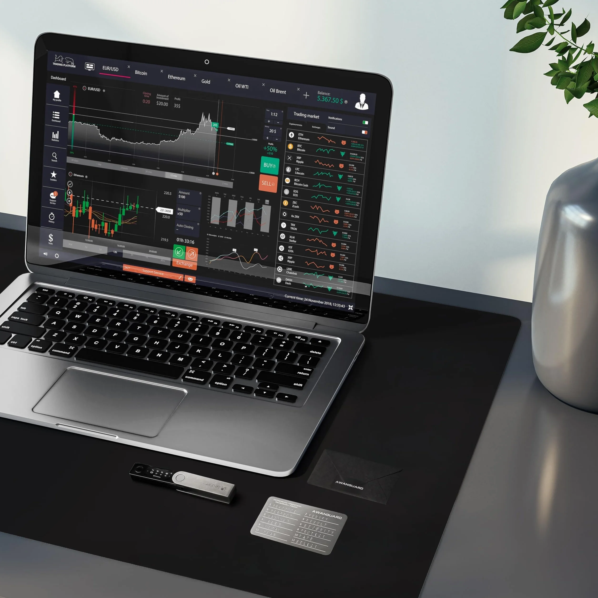 Steel Wallet - Stalowy Portfel Kryptowalutowy, 3x24 Seed Phrase Metal Plates, Stalowa Kopia Zapasowa, Kompatybilny z Ledger, Trezor i WSZYSTKIMI Portfelami Sprzętowymi i Programowymi