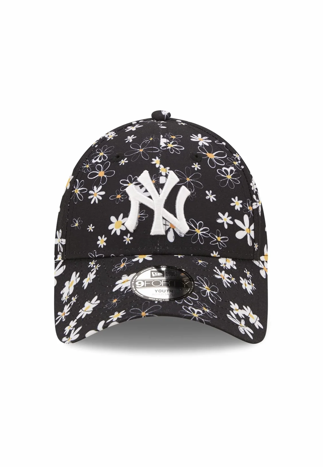 New Era Czapka Uniseks - dzieci Kids Aop Daisy 9forty Neyyan Blkwhi