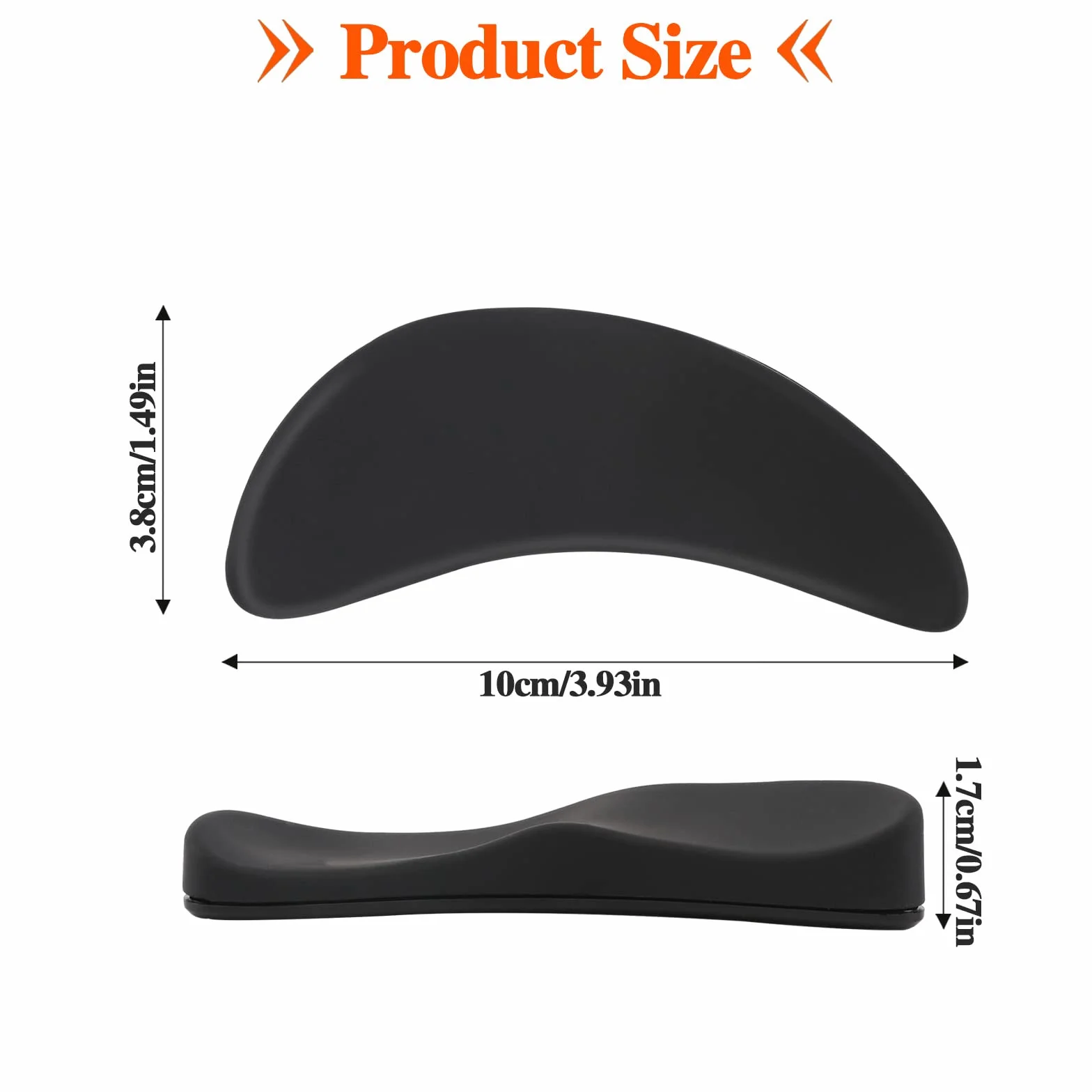 Sliverdew Wrist Rest podkładka pod mysz, ergonomiczna podkładka pod nadgarstek, przesuwana podkładka pod nadgarstek, do pracy biurowej, gier, kodowania