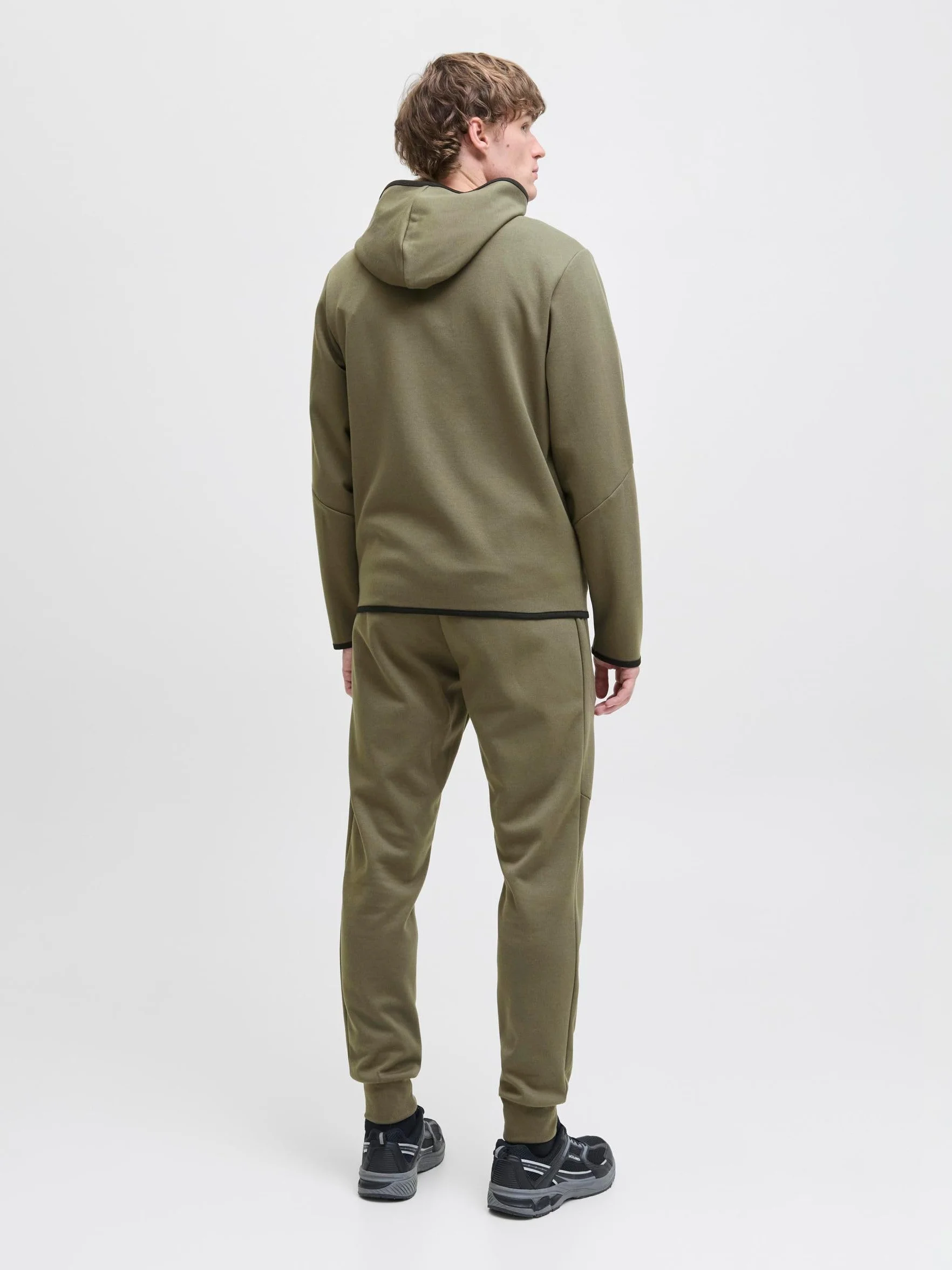 Jack & Jones Jcofusion Sweat Zip Hood Noos Jcofusion Sweat Zip Hood Noos (1 opakowanie), liść winogrona, S