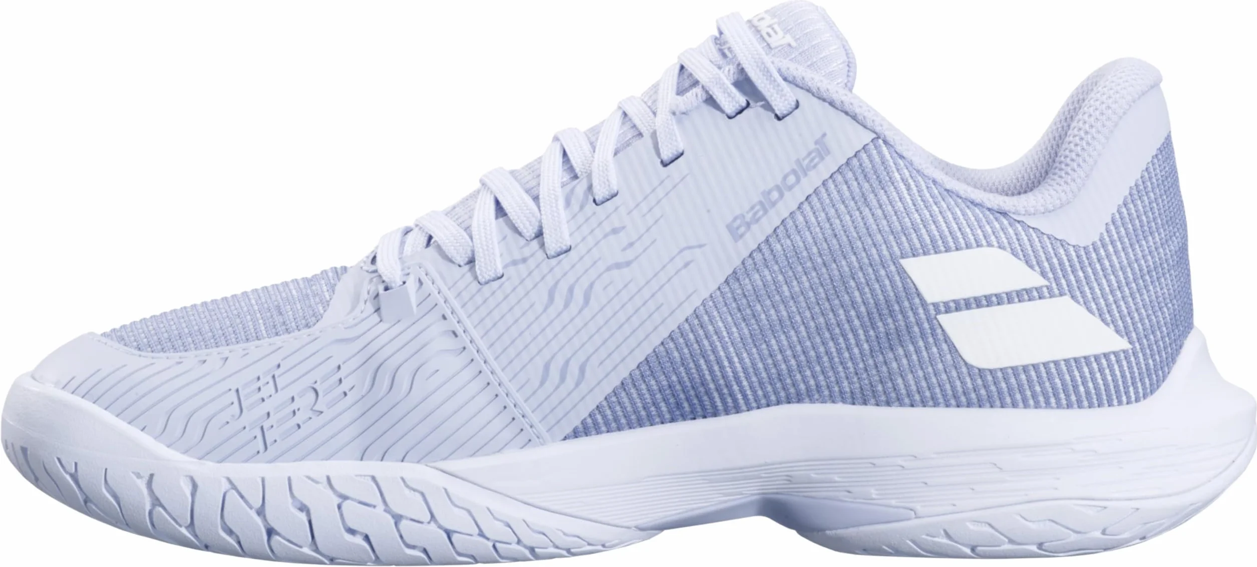 Babolat 2 AC, damskie buty tenisowe Jet Tere All Court, wsparcie, amortyzacja, technologia Active Flexion, oddychająca podeszwa Ortholite, francuska marka, Xenon Blue/White, rozmiar EU 43, Xenon