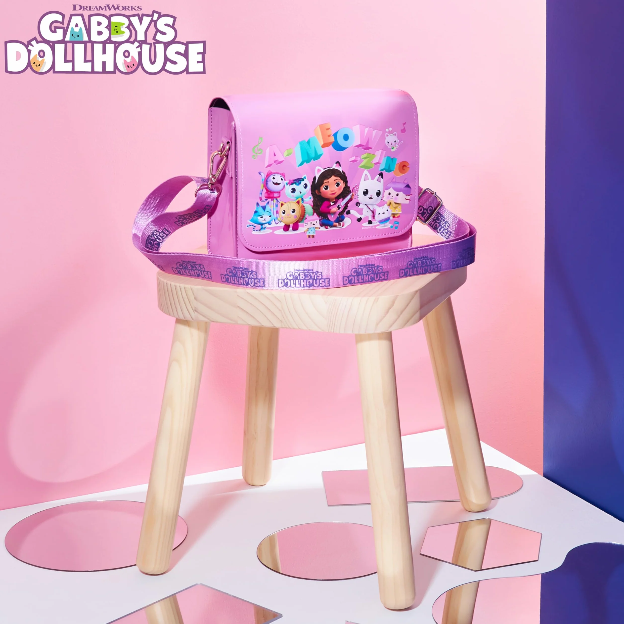 Gabby's Dollhouse Dziewczęca torebka crossbody, liliowa, jeden rozmiar
