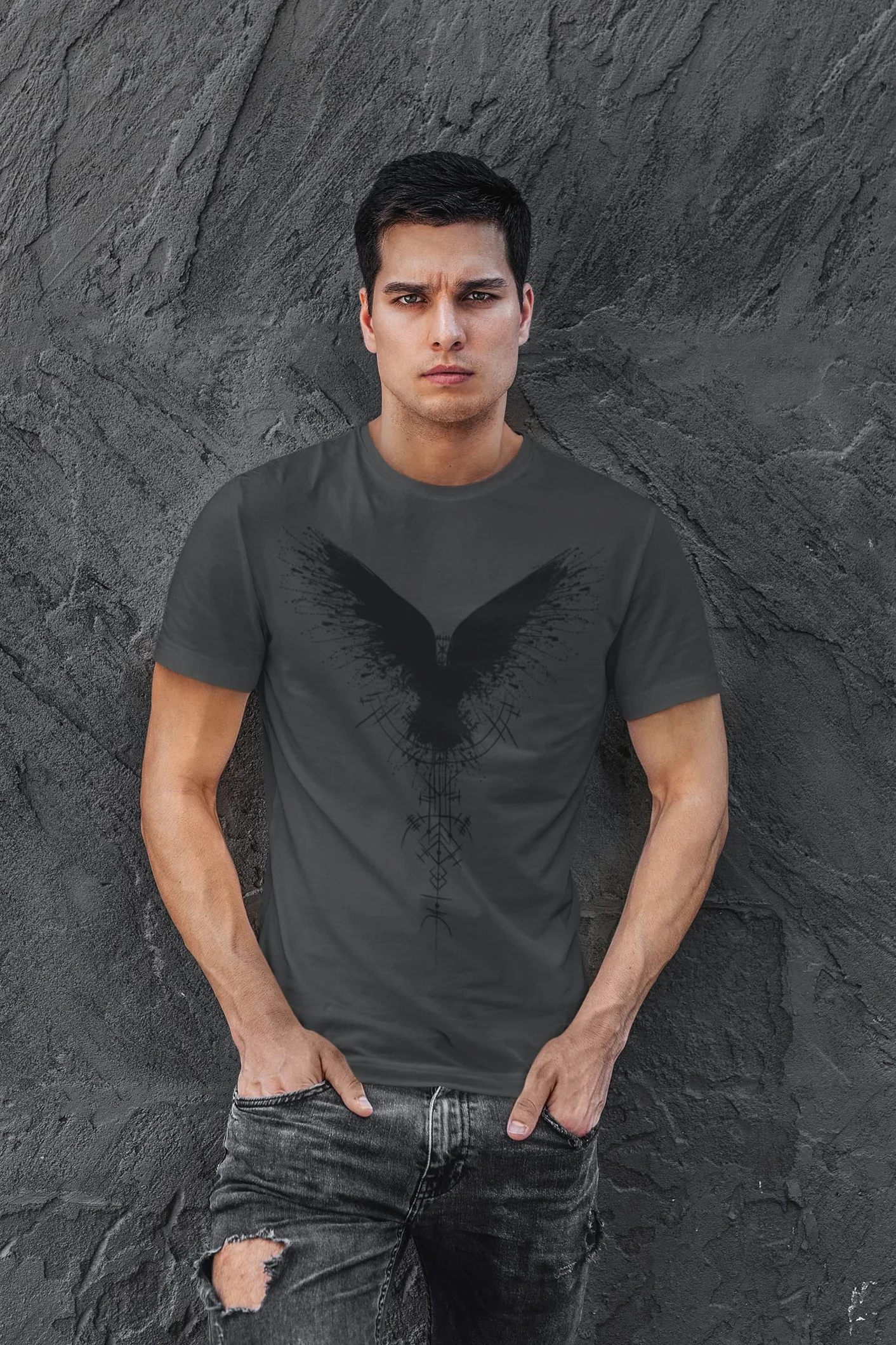 Viking T-shirt męski | Walhalla T-Shirt | Viking Shirt Men | odzież Wikingów