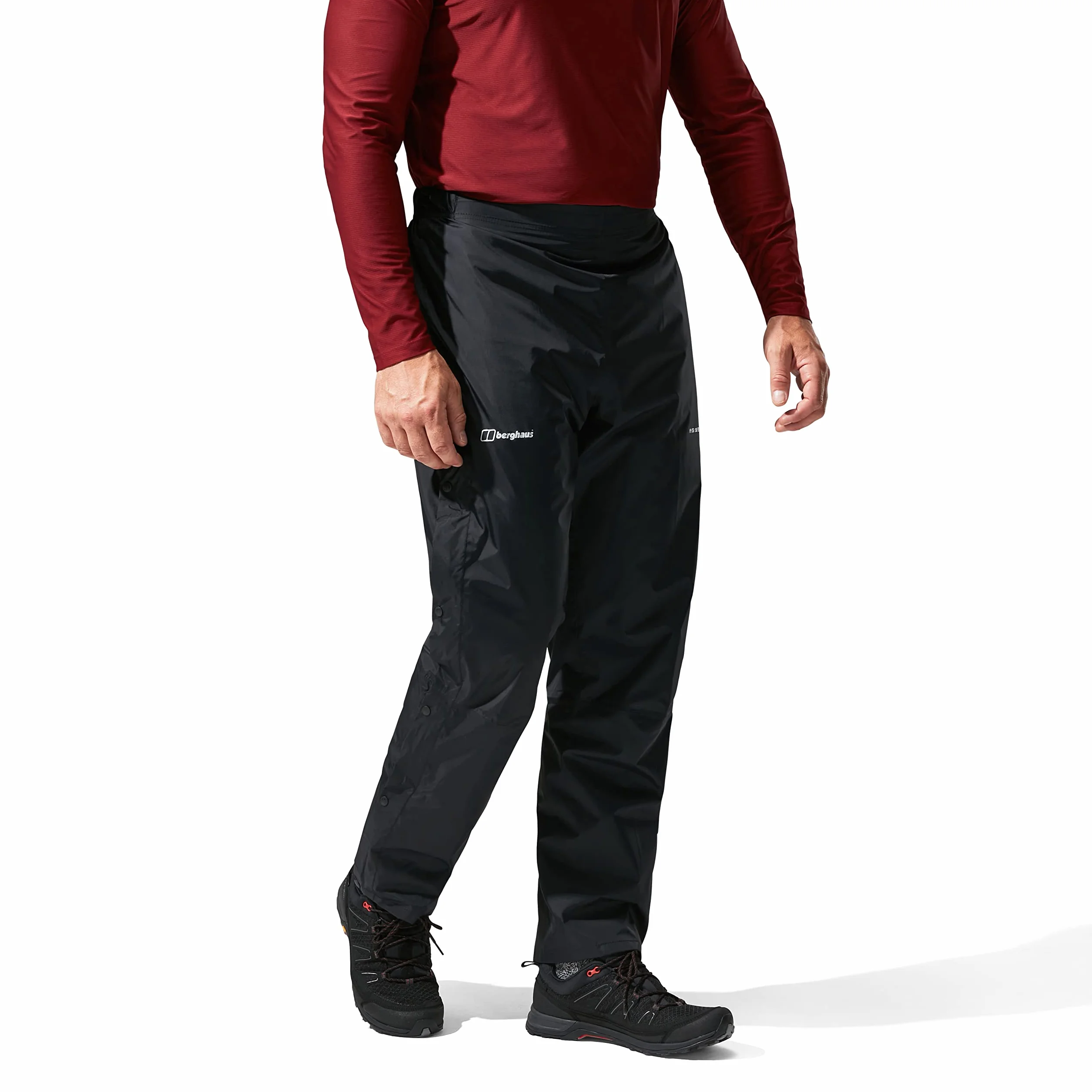 Berghaus Deluge Pro 2.0 Wodoodporne Oddychające Spodnie Wierzchnie, Trwałe, Wygodne Spodnie Przeciwdeszczowe - Deluge Pro 2.0, wodoodporny, oddychający Mężczyźni