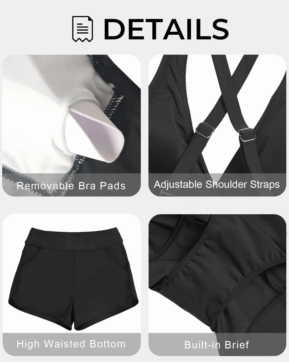 CheChury Tankini damska moda kąpielowa, wyszczuplający brzuch, zestaw push-up, tankini, damski czas wolny, tankini, moda kąpielowa, dwuczęściowy zestaw na lato, z nadrukiem, na plażę, wakacje, czas