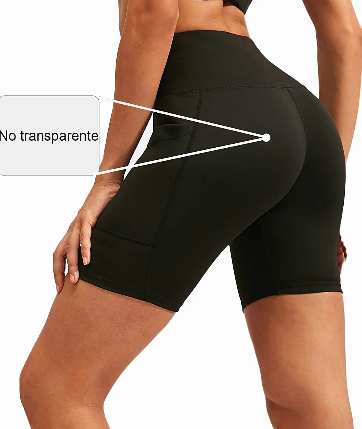 COTOP Krótkie legginsy damskie sportowe krótkie letnie spodnie do jogi, spodnie do biegania z kieszenią, szorty do fitnessu, joggingu, biegania, jazdy na rowerze