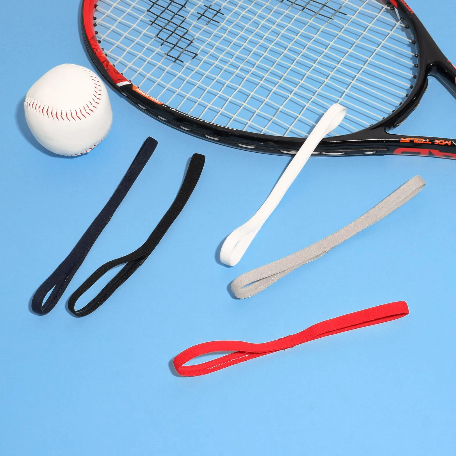 Sportowe Opaski na Włosy dla Chłopców, Antypoślizgowe i Oddychające, 12 Sztuk w Różnych Kolorach, do Piłki Nożnej, Biegania, Jogi