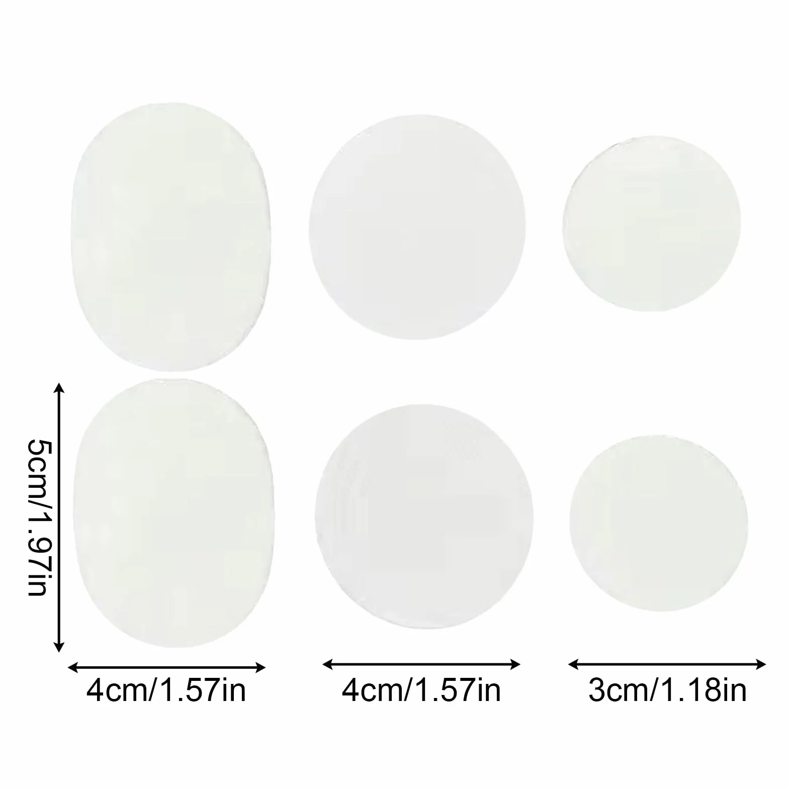 Shoe Repair Patches, Sneaker Insert Kit, 1.97x1.57in Non-Slip Heel Protectors, Authentic Wear-Resistant Material, Easy Apply Design for Shoe Maintenance Protection Use