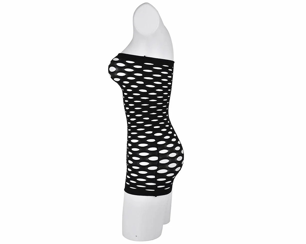 ds. distinctive style Fishnet damska bielizna nocna, bez ramiączek, rozmiar uniwersalny, dla kobiet