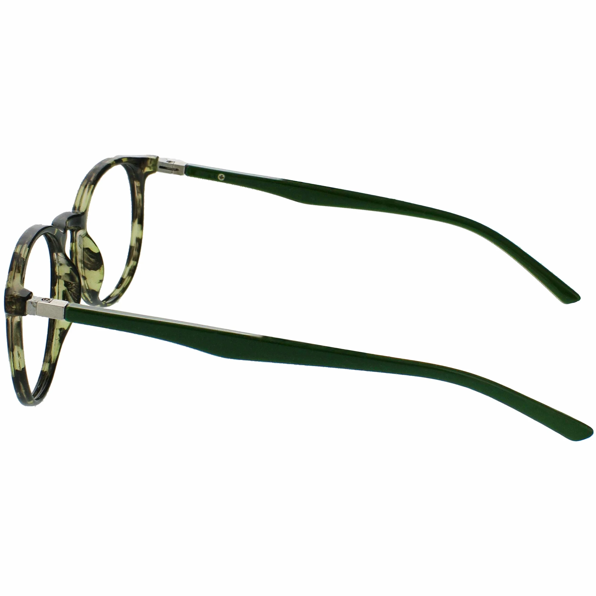 Opulize Met Green Carey Okulary Do Czytania Duże Okrągłe Wygodne Mężczyźni Kobiety Zawiasy Wiosna R60-6 +3.00