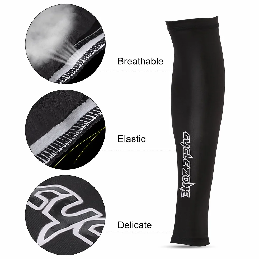 Keenso 1 Para Oddychające rękawy Legginsy kompresyjne Sport Ochrona UV Outdoor Unisex do biegania na rowerze Wędkarstwo (M)-Pokrowce na nogi Uv