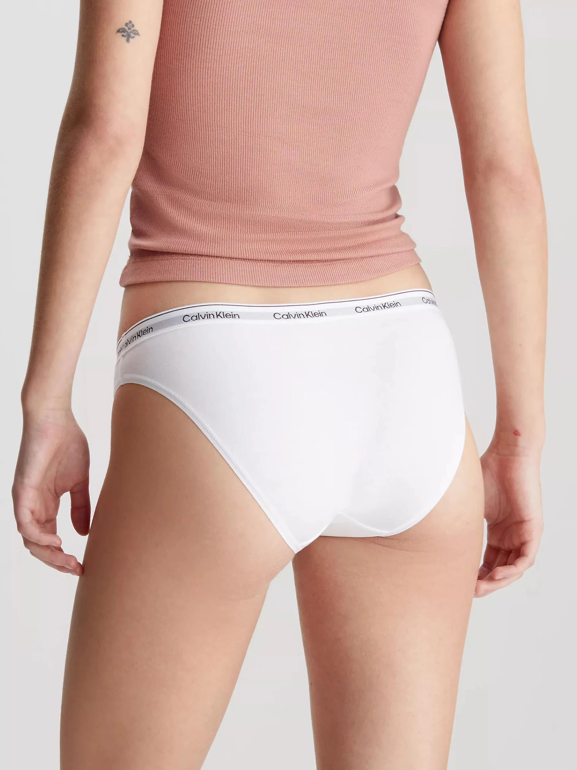 Calvin Klein Damskie majtki bikini (3 sztuki), Biały (biały/biały/biały), XL