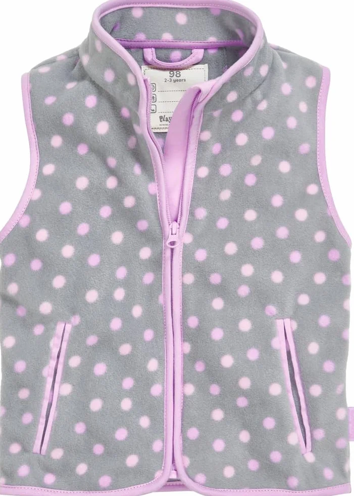 Playshoes Unisex dziecięca kamizelka polarowa, szara, 140, szary, 140