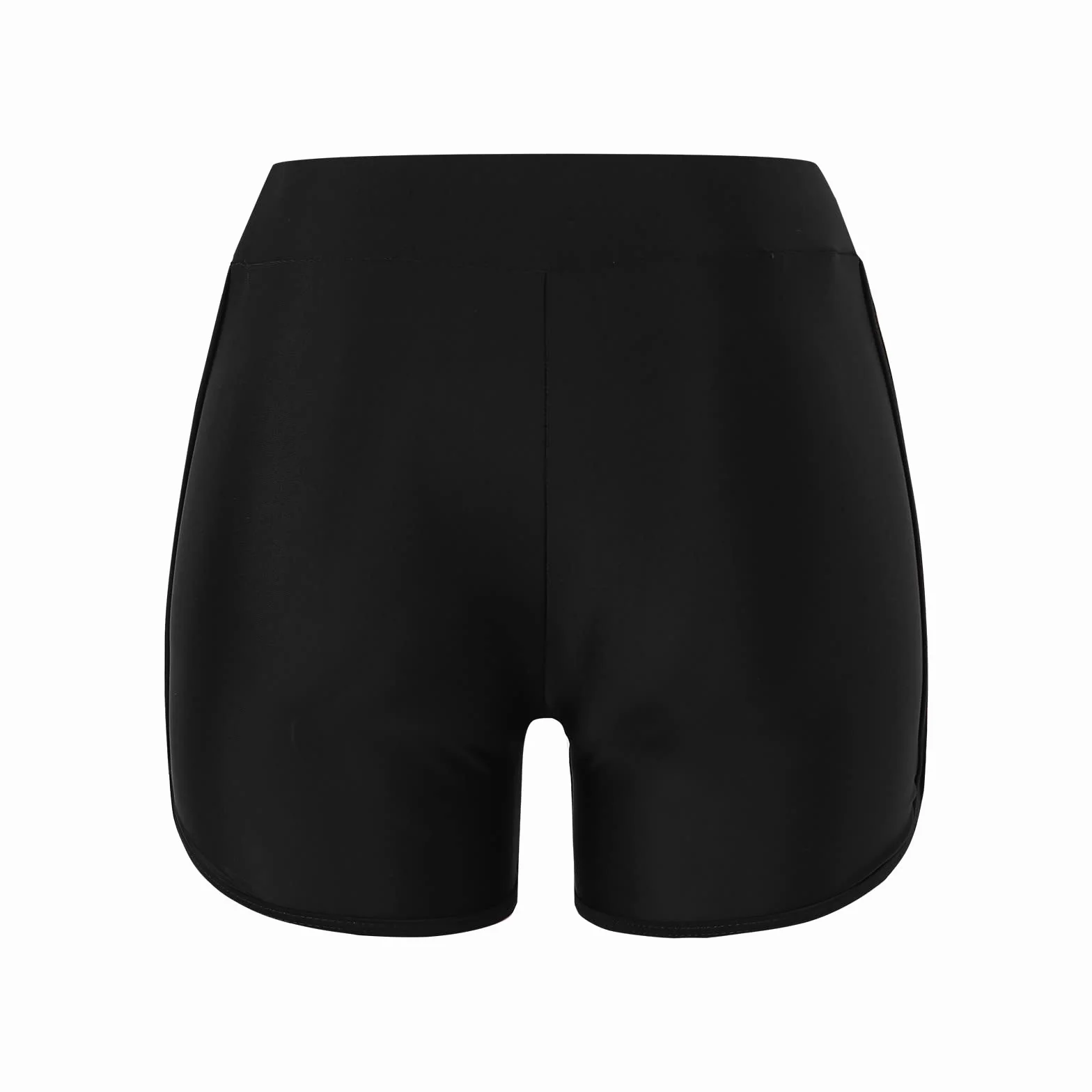 Czarne spodenki kąpielowe damskie UK spodnie z wysokim stanem strój kąpielowy dół chłopiec plaża strój kąpielowy szeroki elastyczny sport joga deska spódnica strój kąpielowy bikini damskie 2025