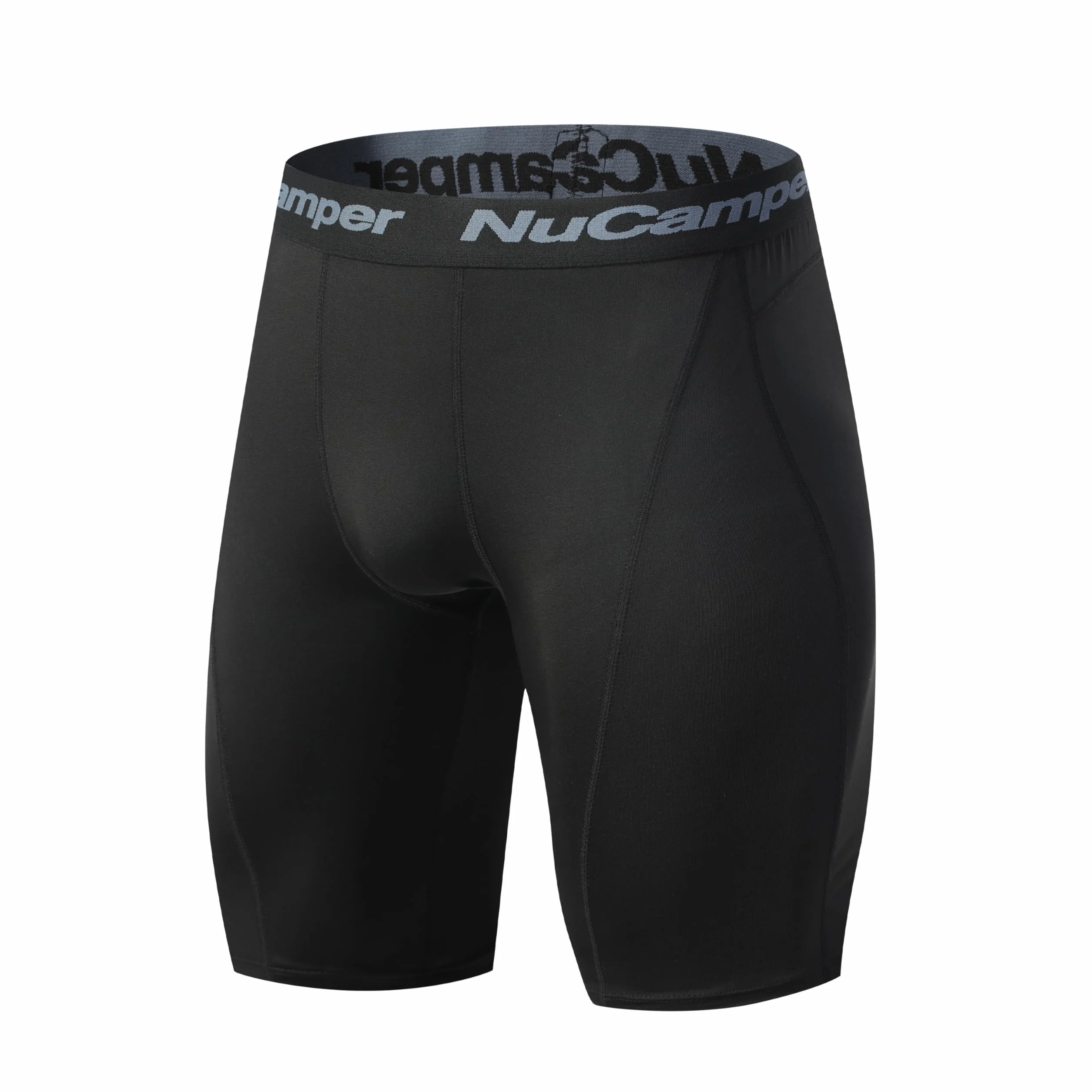 NuCamper Męskie Spodenki Kompresyjne, Treningowe Legginsy, Biegania Warstwa Bazowa, Suchych, Szybkoschnące Oddychających Spodenek, Krótkie Spodenki Sportowe,na Siłownię, do Treningu