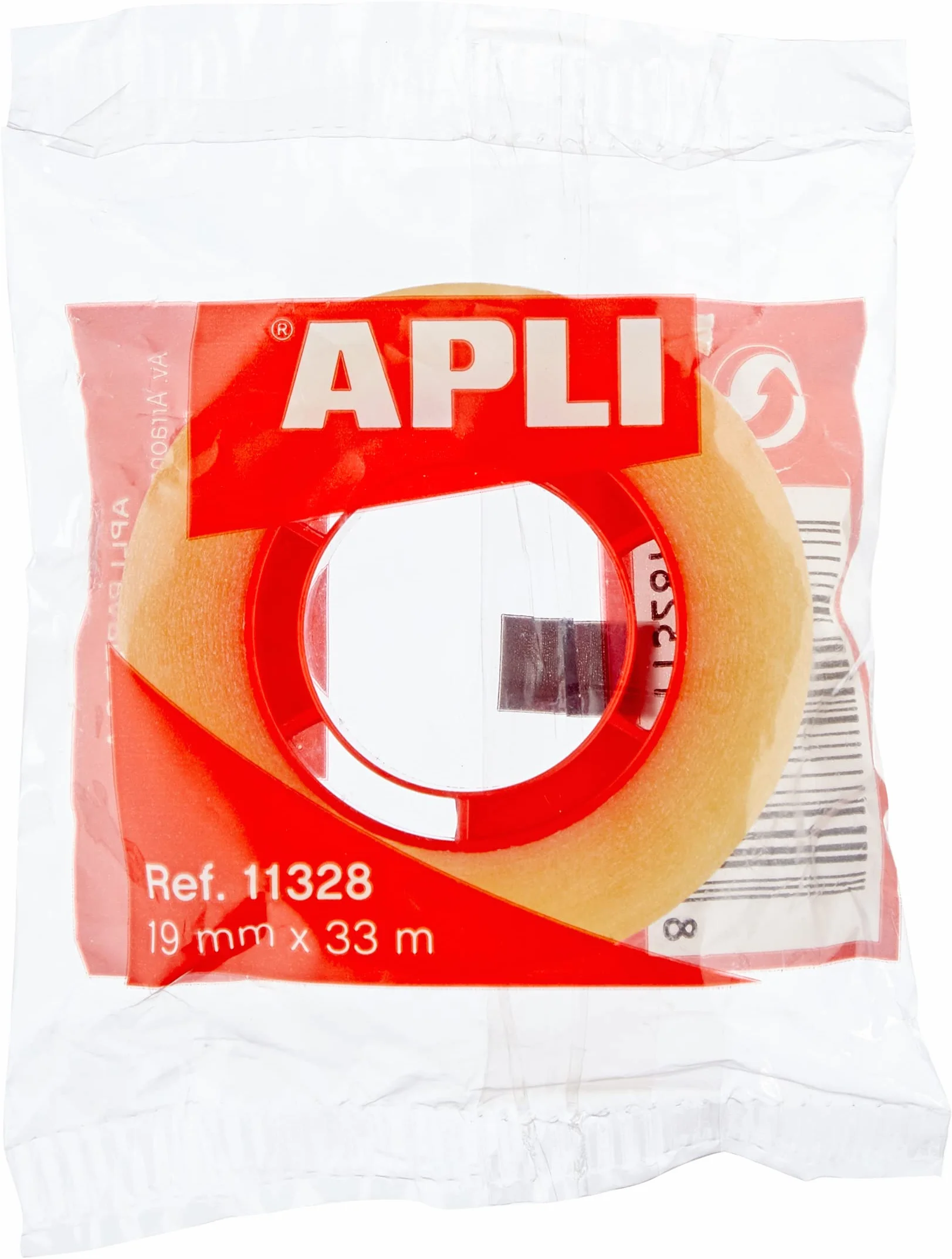 Apli 11328 Taśma Klejąca, Bezbarwny, 19 mm x 33 m
