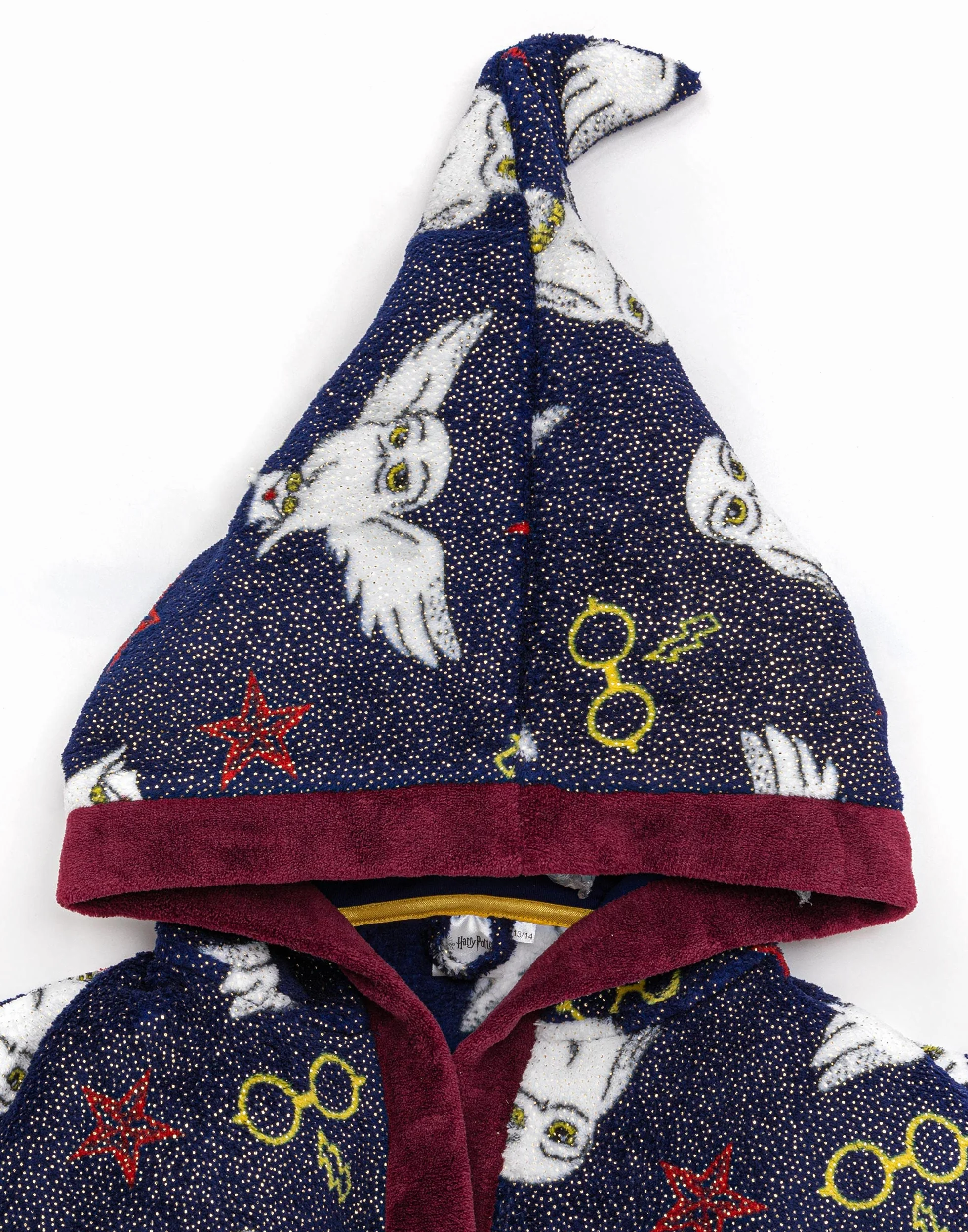 Harry Potter Szlafrok Dzieciecy Czerwony LUB Niebieski Opcje Piżama Dziewczecy