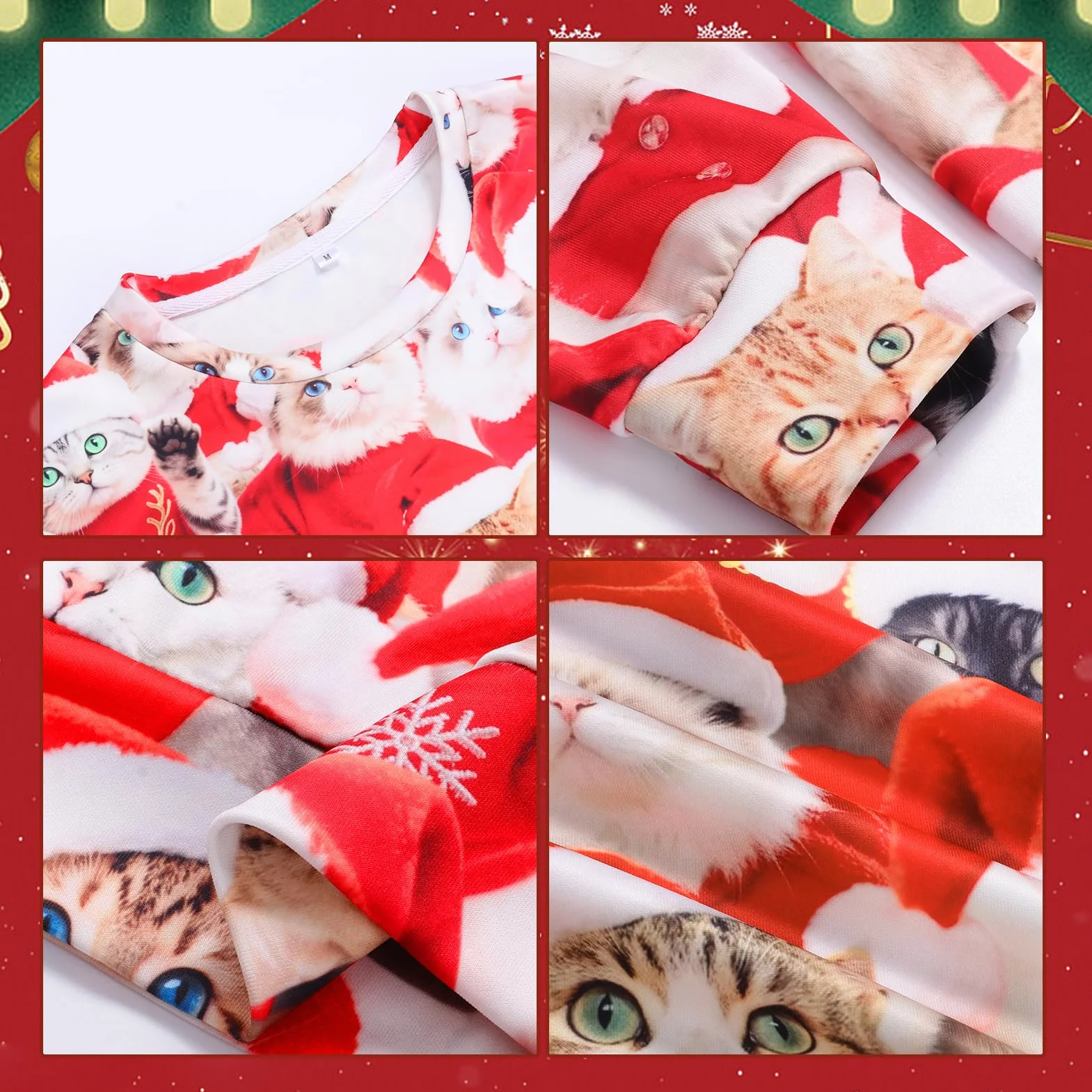 Brzydki sweter bożonarodzeniowy, męski kot, bluza bożonarodzeniowa, zabawna bluza z długim rękawem, sweter na Boże Narodzenie, dla mężczyzn, na zimę, brzydki sweter bożonarodzeniowy