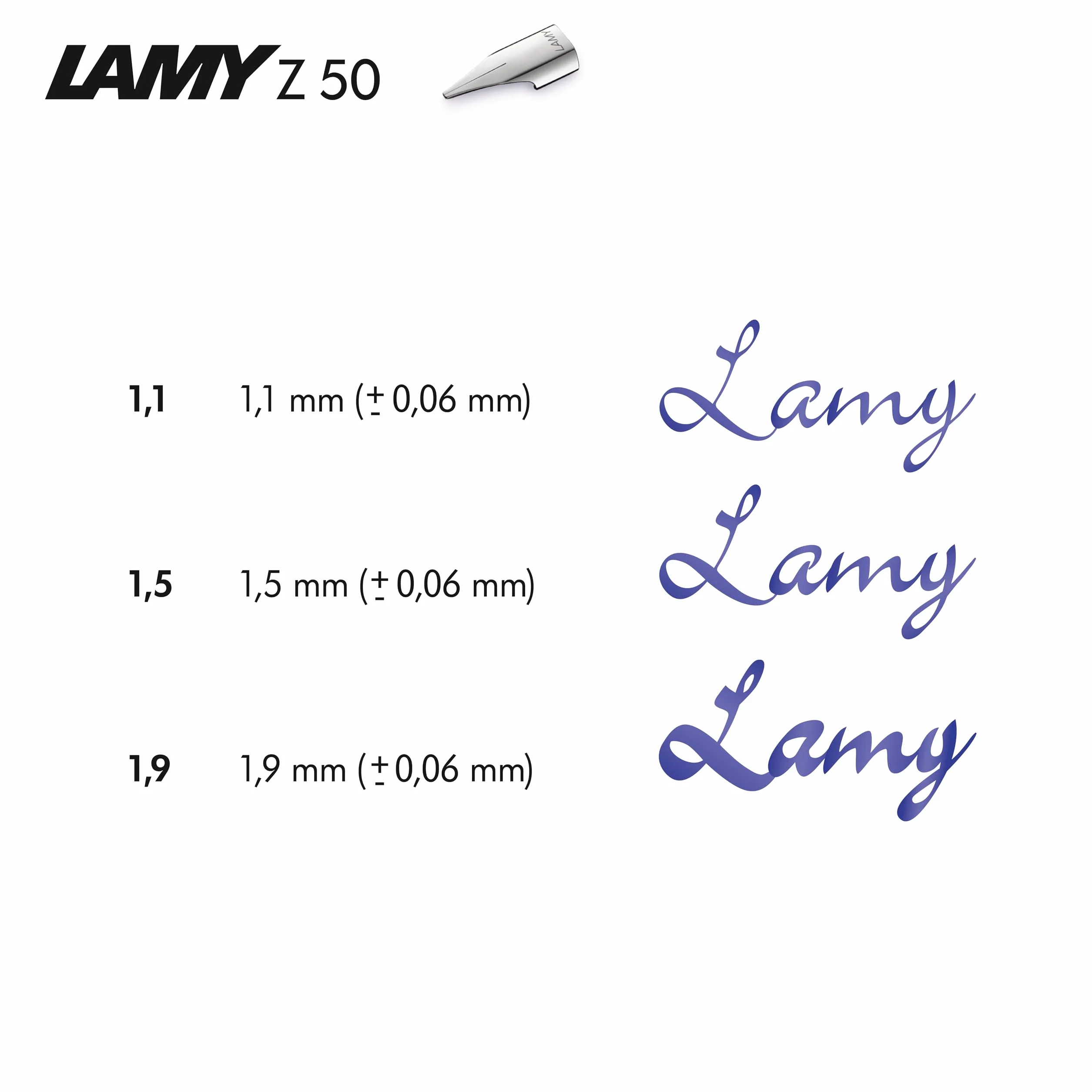 LAMY Stalówka Z 50 dla leworęcznych - stal