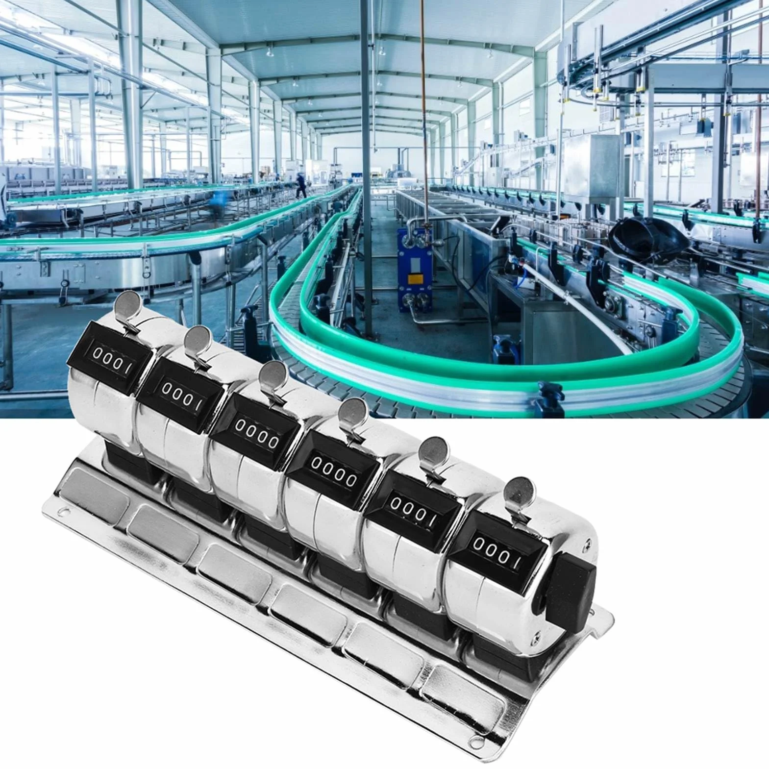Mechaniczny, Ręczny Licznik Keratów ze Stali Nierdzewnej, 4-cyfrowy z 6-cyfrowymi, Narzędzie do Liczenia do Różnych zastosowań