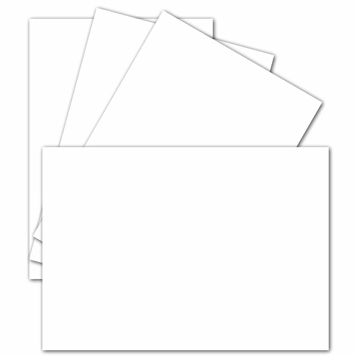 25 szt. kart pojedynczych DIN A7 - 10,5 x 7,3 cm - 240 g/m² - Wysoce białe (Białe) - Niezadrukowane mini karty idealne na bileciki dołączane do prezentów, karty z imionami i wizytówki