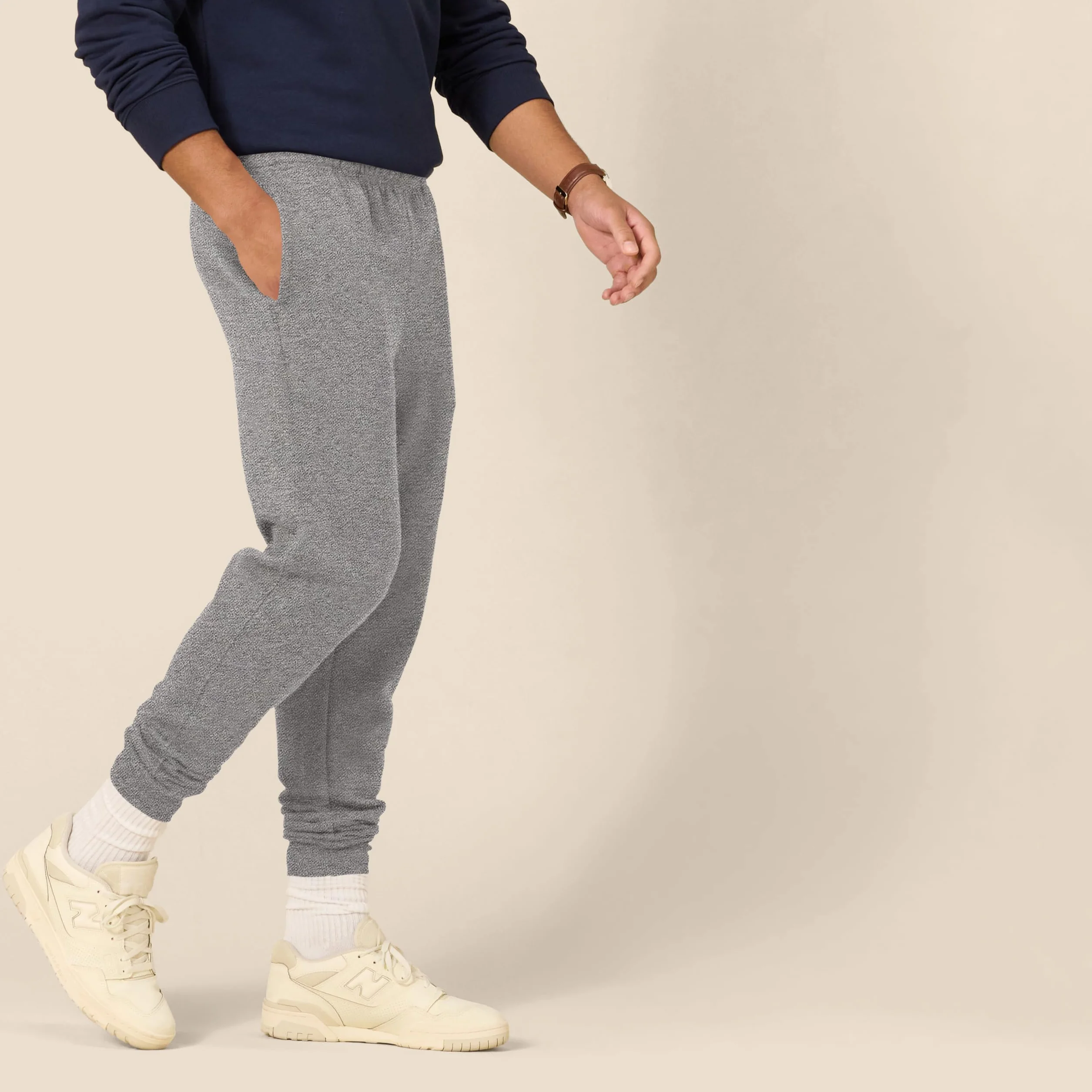 Amazon Essentials Mężczyźni Polarowe spodnie joggery