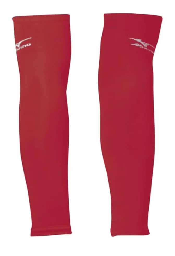 Mizuno Rękawy damskie, czerwone, OSFM, Czerwony, Rozmiar uniwersalny