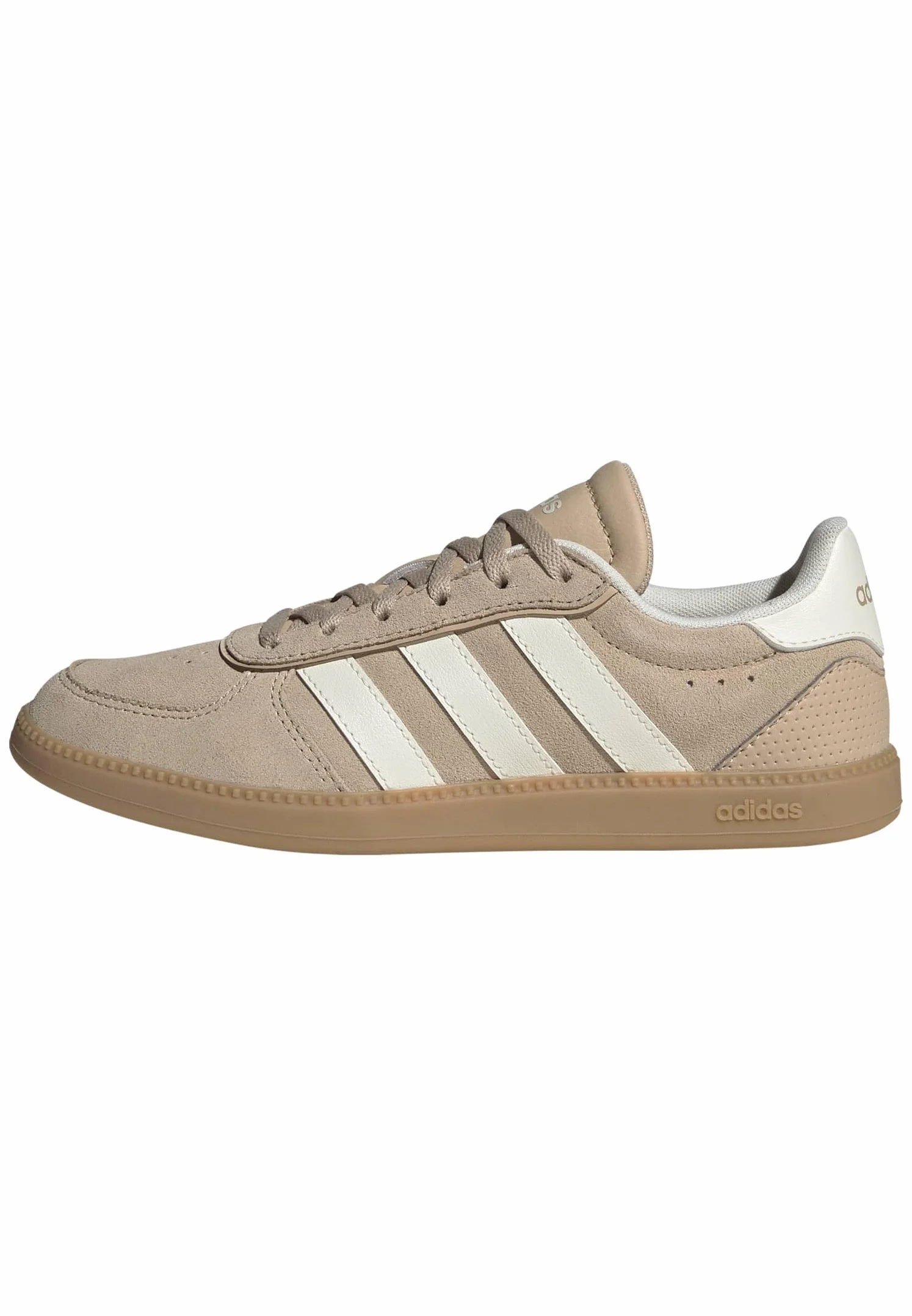adidas Uniseks - dzieci BREAKNET SLEEK SHOES JUNIOR, magic beige/off white/GUM 3, 35 1/2 EU