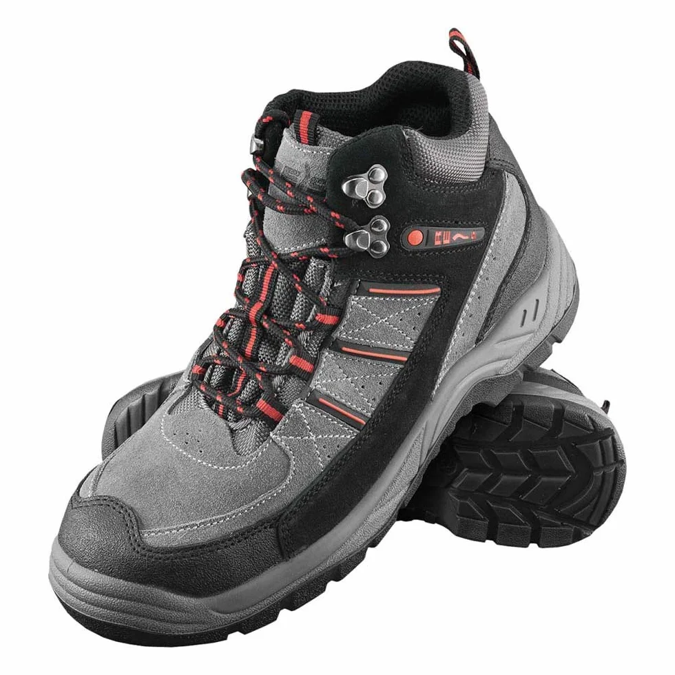 Reis Brvibrant-T43 buty ochronne, czarno-szare-czerwone, rozmiar 43