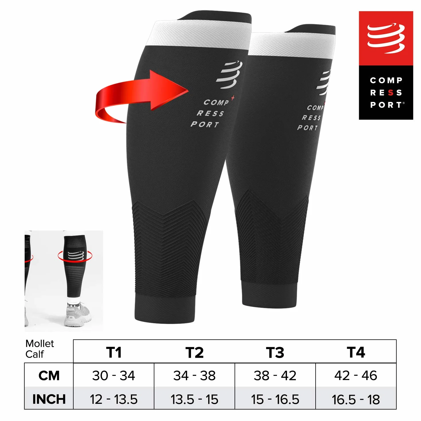 COMPRESSPORT Unisex R2v2 pokrowiec kompresyjny, niebieski, T1 EU