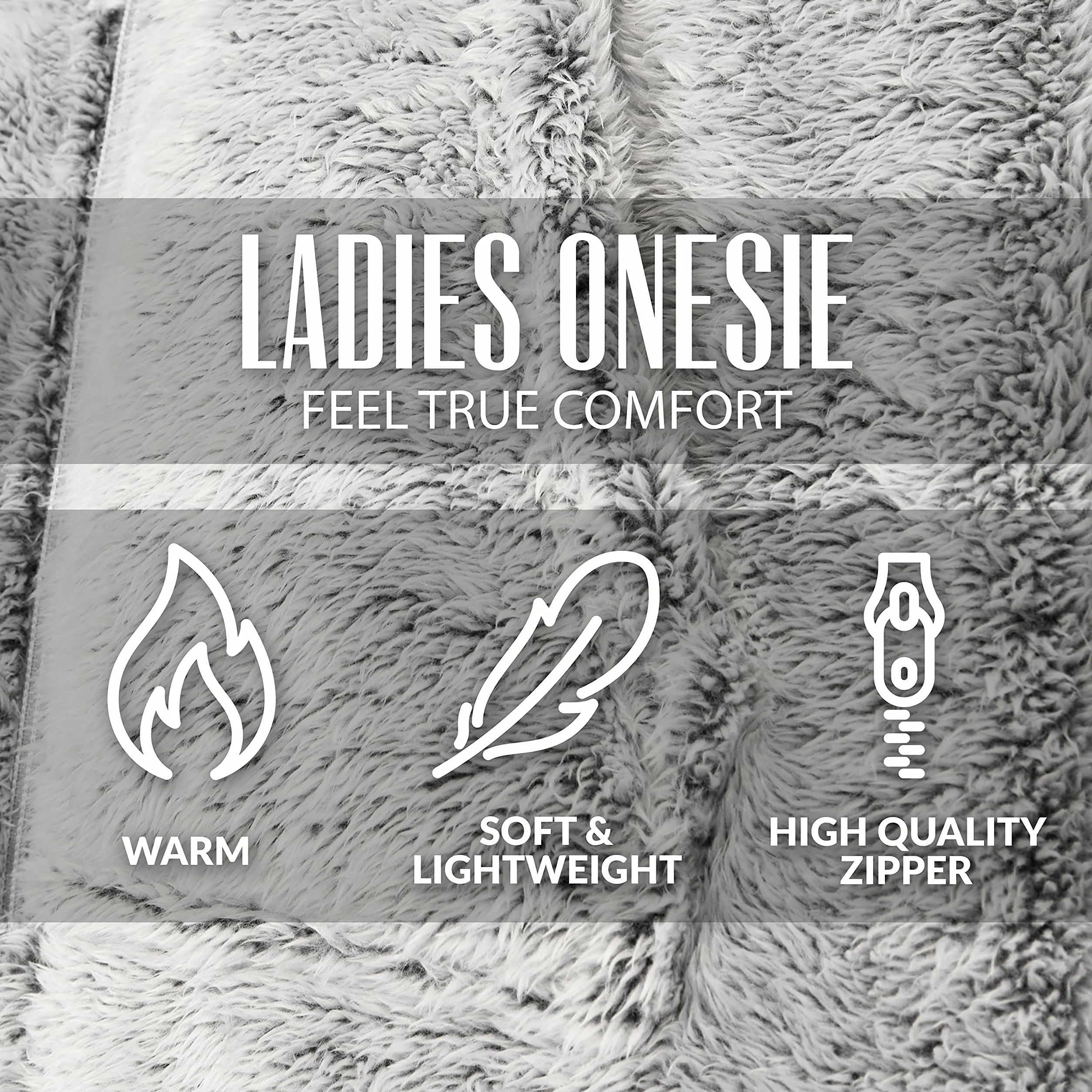CityComfort Jednoczęściowe dla kobiet miękka wygodna piżama polarowa bielizna nocna dla kobiet puszysty polar onesie odzież wypoczynkowa rozmiary S-XL