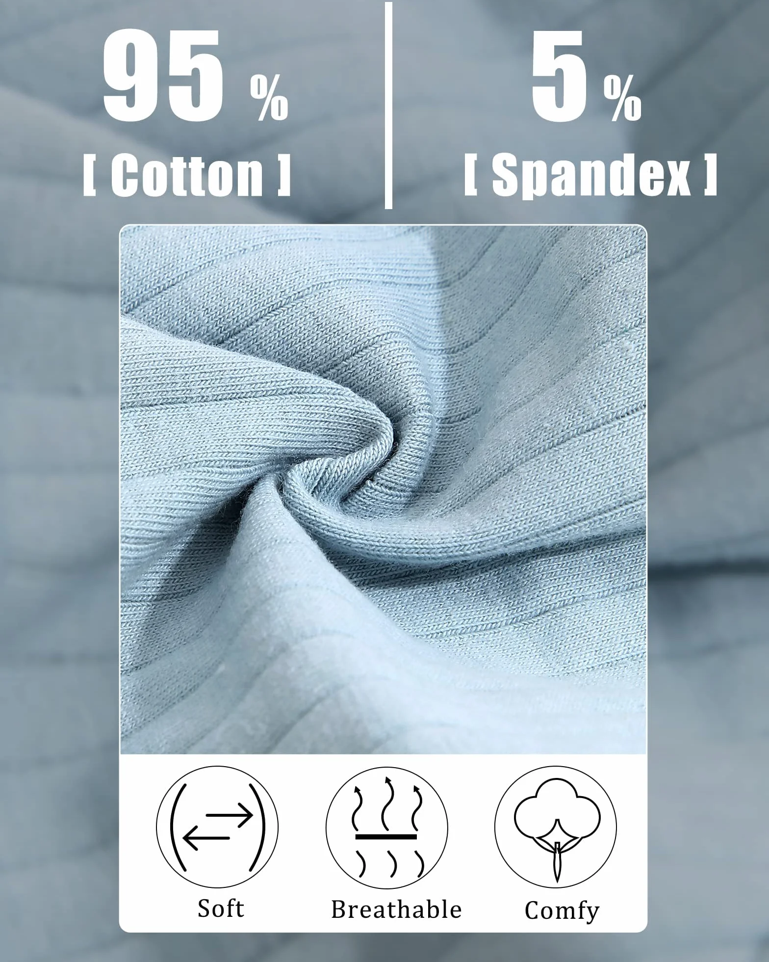 BeReady Zestaw 6 stringów damskich, bawełniane, seksowne majtki dla kobiet, seksowne majtki dla kobiet, bielizna typu stringi, wielopak, rozmiar S-XL