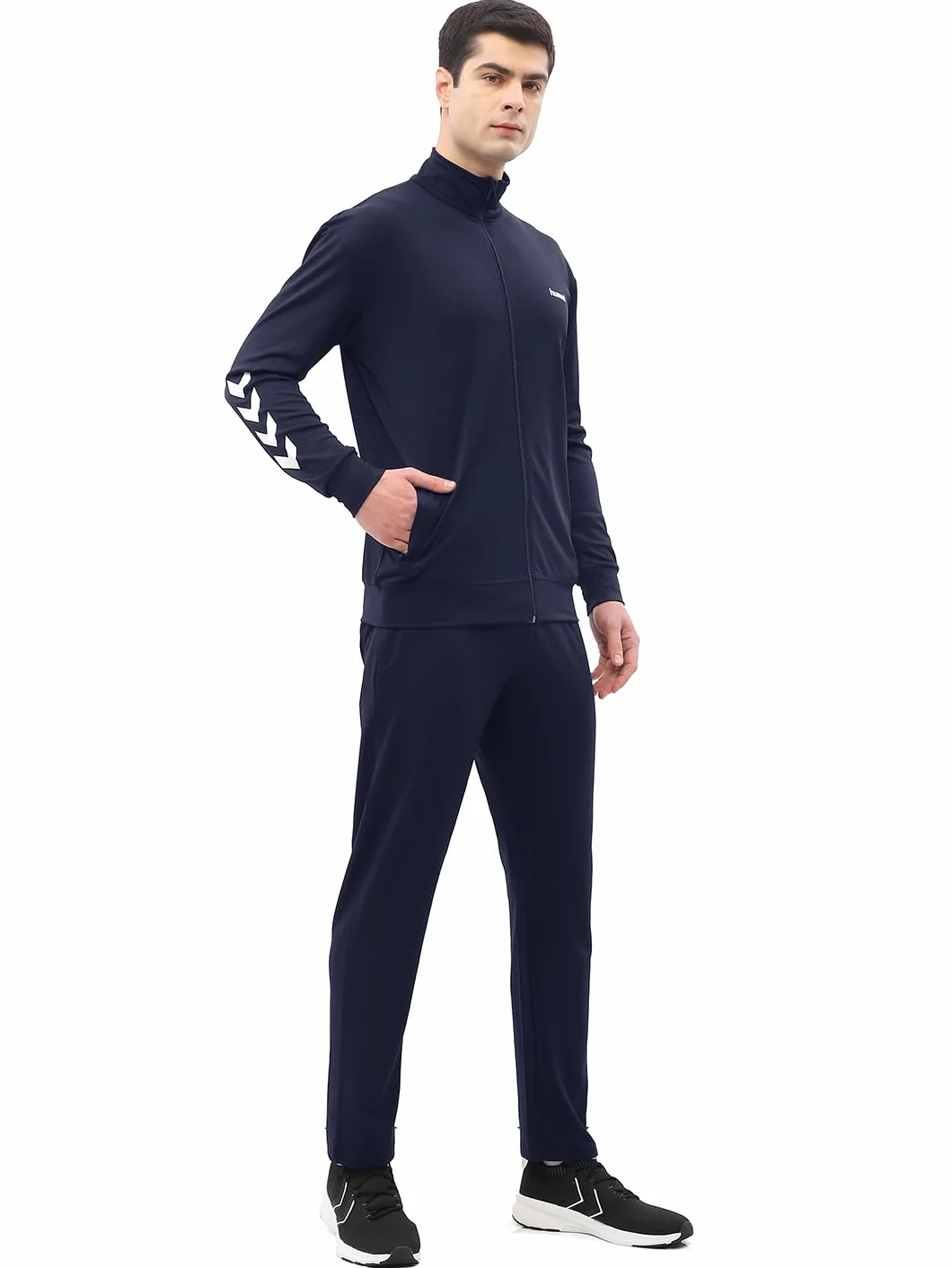 hummel 205876 męski zestaw Promo Poly Track Suit, bleu Marine, XL EU