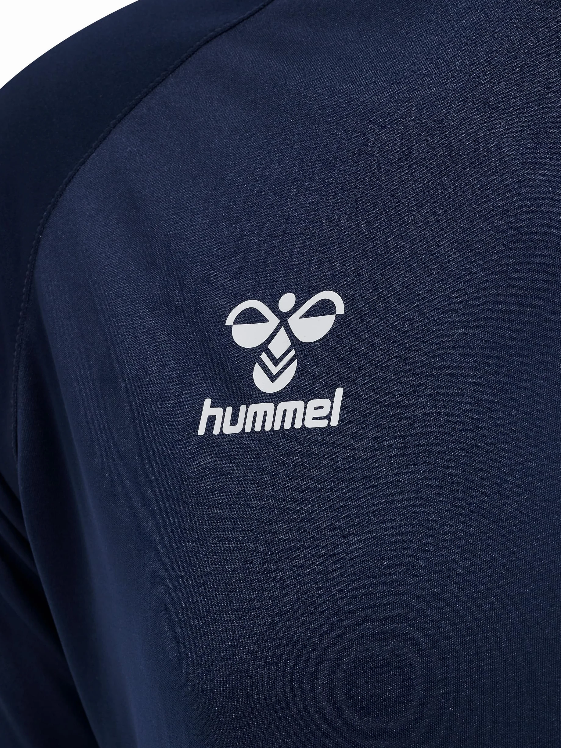 hummel T-shirt biały niebieski, L męski