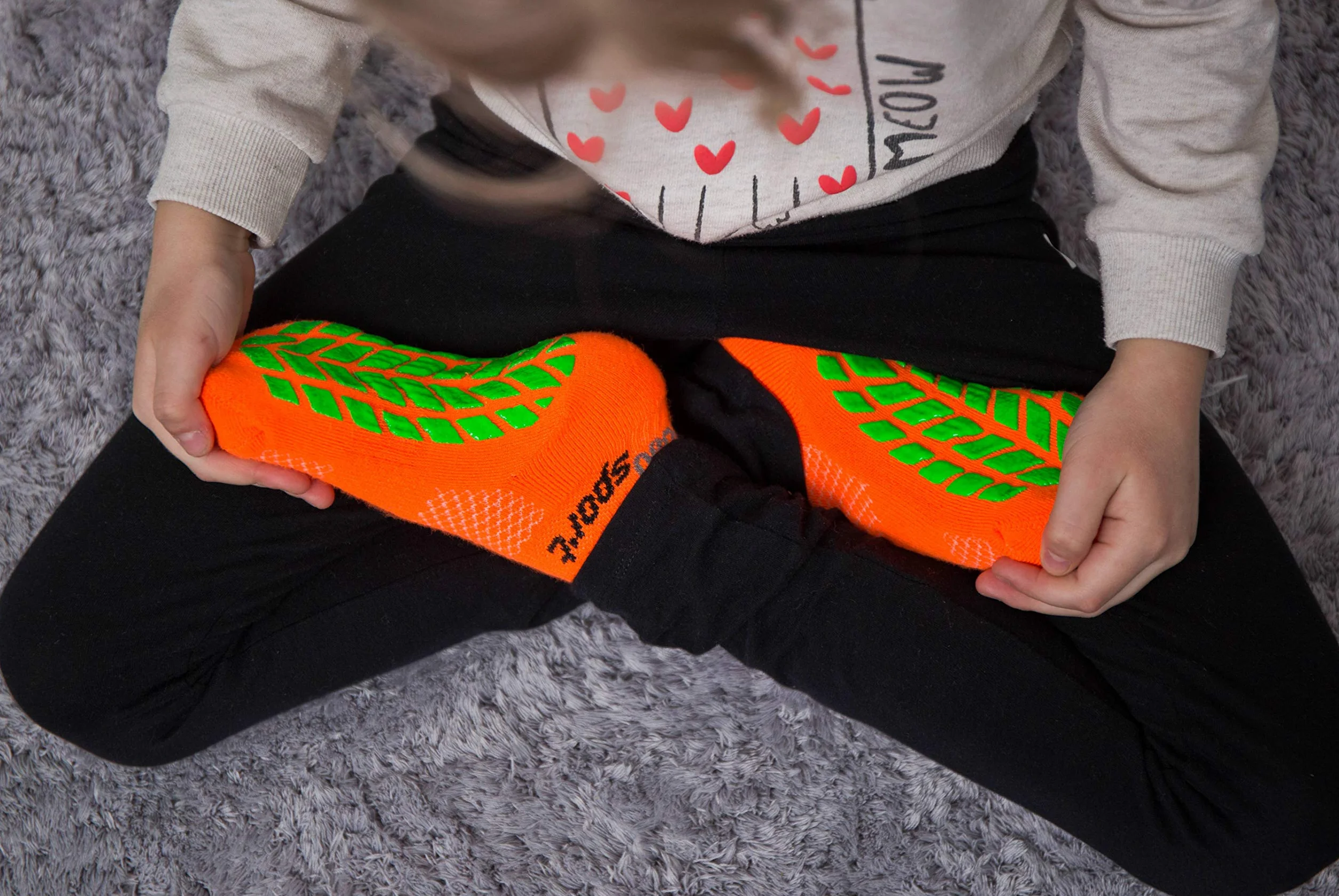 Rainbow Socks - Neonowe skarpety sportowe dla chłopców i dziewczynek
