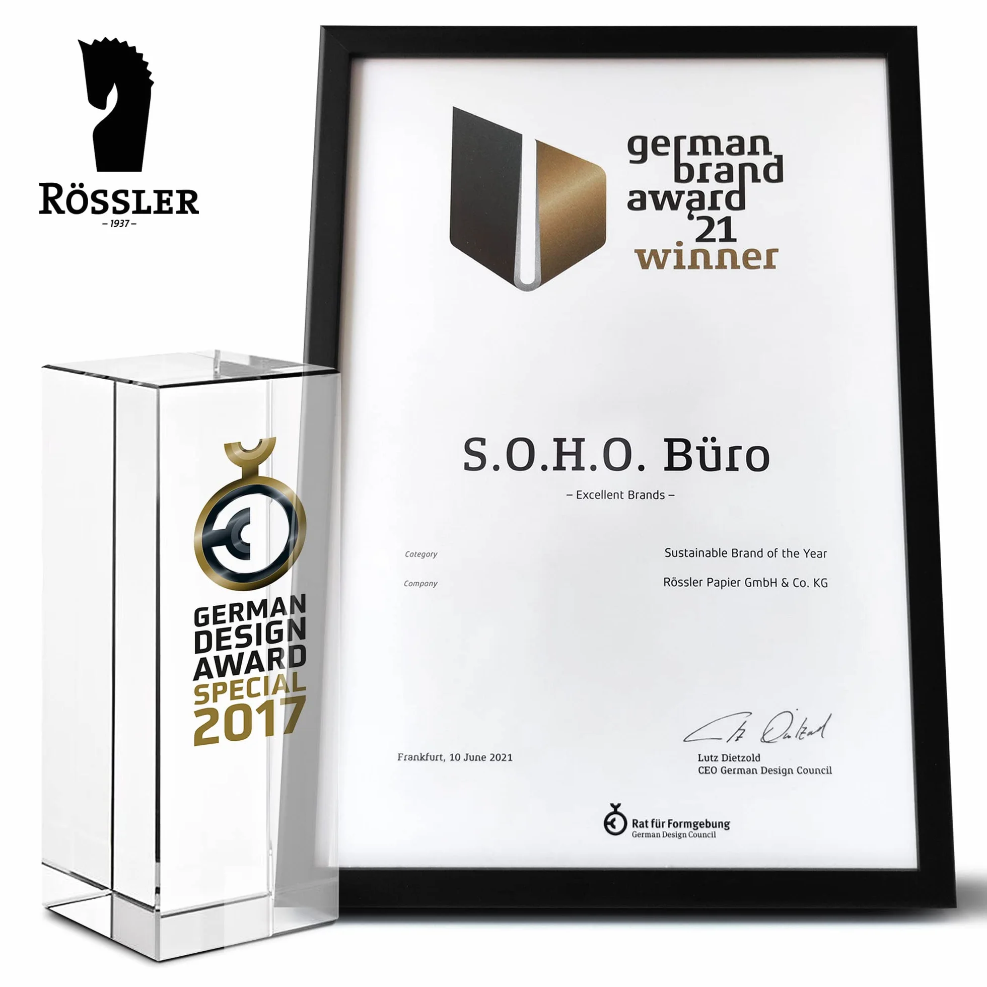 Rössler Papier 1318452670 - S.O.H.O. Teczka na czasopisma DIN A4, 8 x 26 x 31,5 cm, Special Line, szałwiowy, 1 szt.
