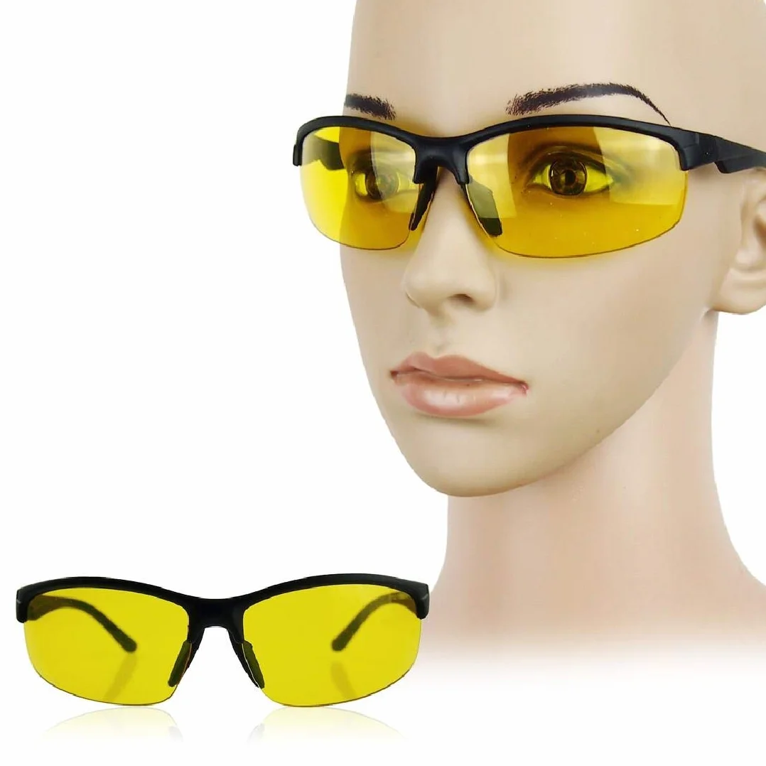 Boolavard Antyrefleksyjne okulary do jazdy nocnej, polaryzacyjne TAC, noktowizor HD, okulary ochronne, żółte