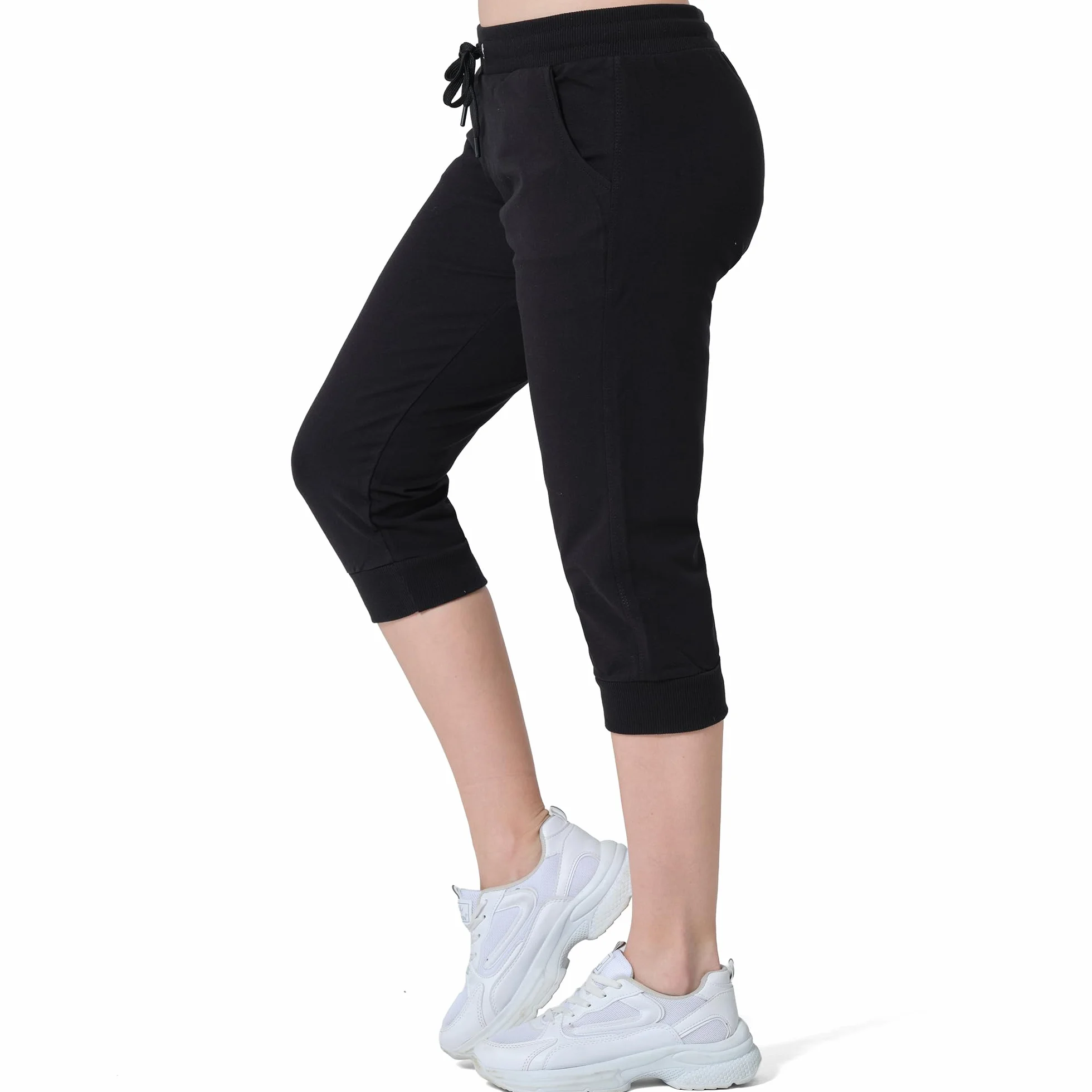 Smith & Solo spodnie do biegania – sportowe z bawełny, slim fit, rekreacyjne długie, wysoka talia – nowoczesne spodnie fitness