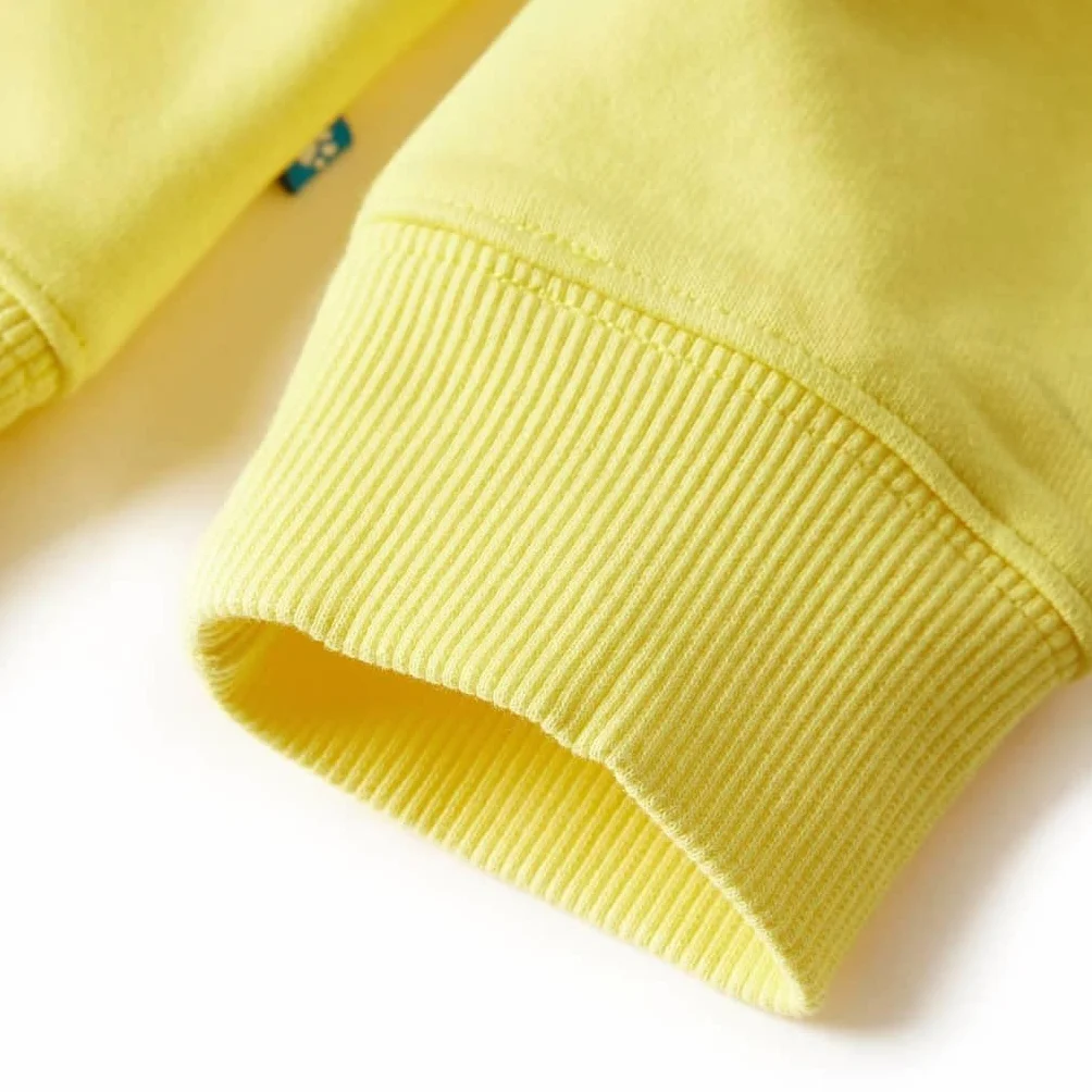 Bluza dziecięca, jasnożółta, 116, bluza dla chłopca, bluza bez kaptura, sweter dziecięcy, bluza dla dziewczynki, bluzy dziecięce, sweterek dziecięcy