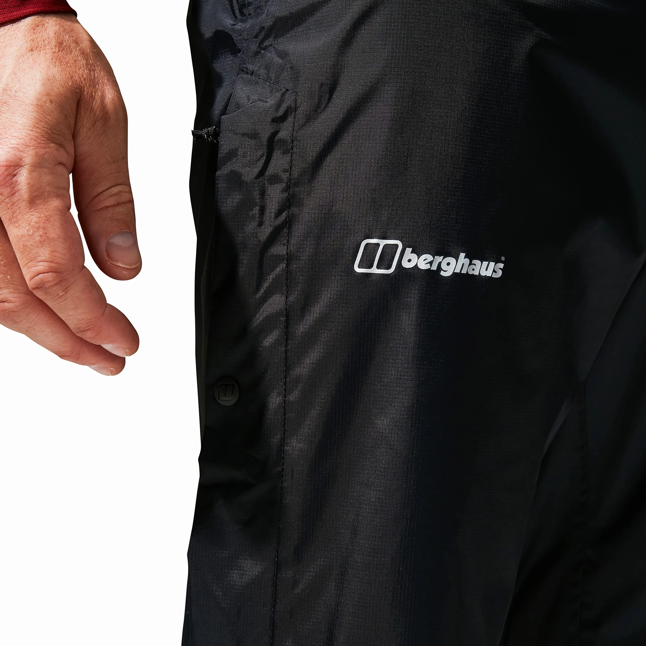 Berghaus Deluge Pro 2.0 Wodoodporne Oddychające Spodnie Wierzchnie, Trwałe, Wygodne Spodnie Przeciwdeszczowe - Deluge Pro 2.0, wodoodporny, oddychający Mężczyźni